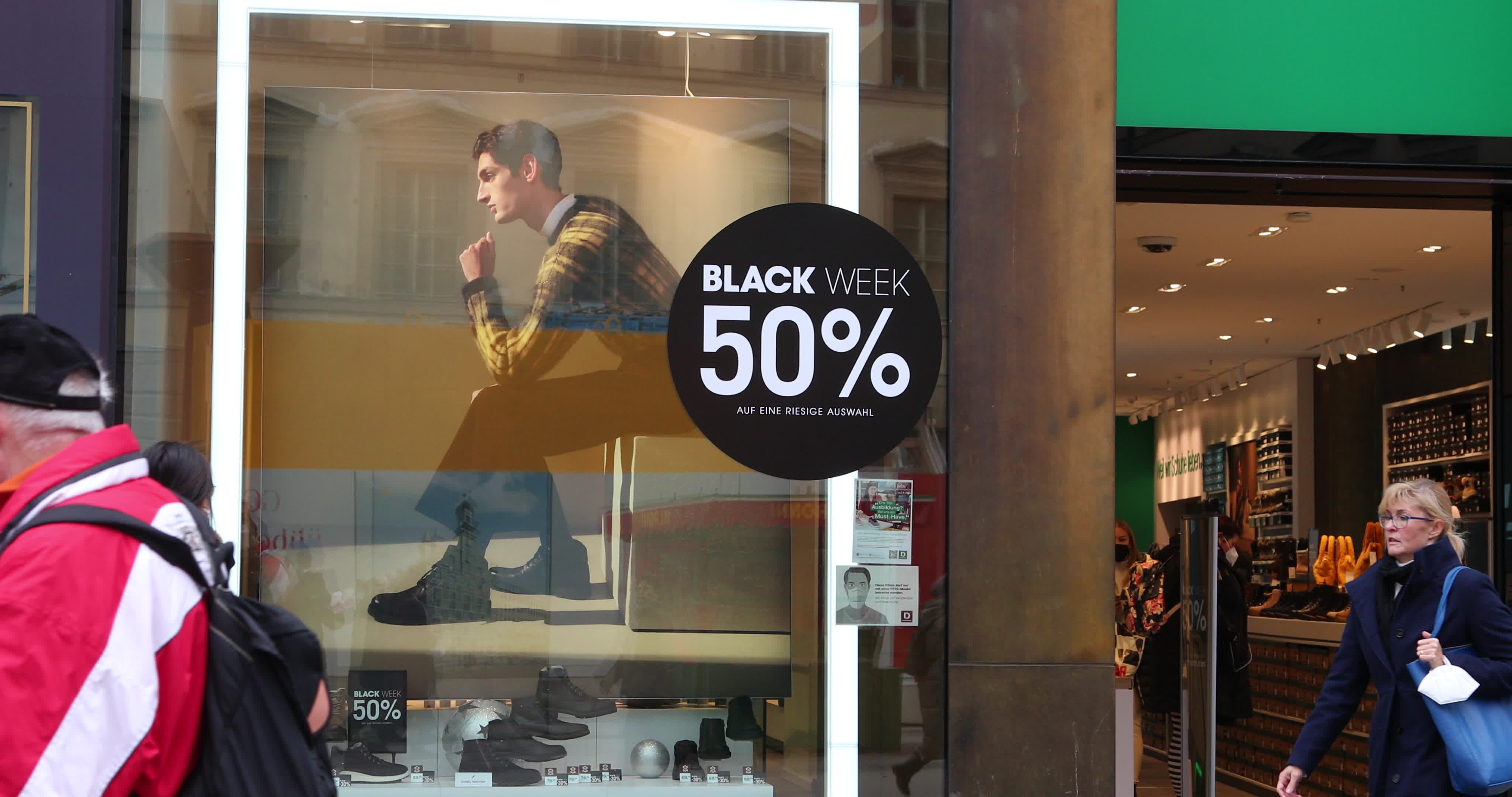 Black Friday And Christmas Atmosphere In Munich
