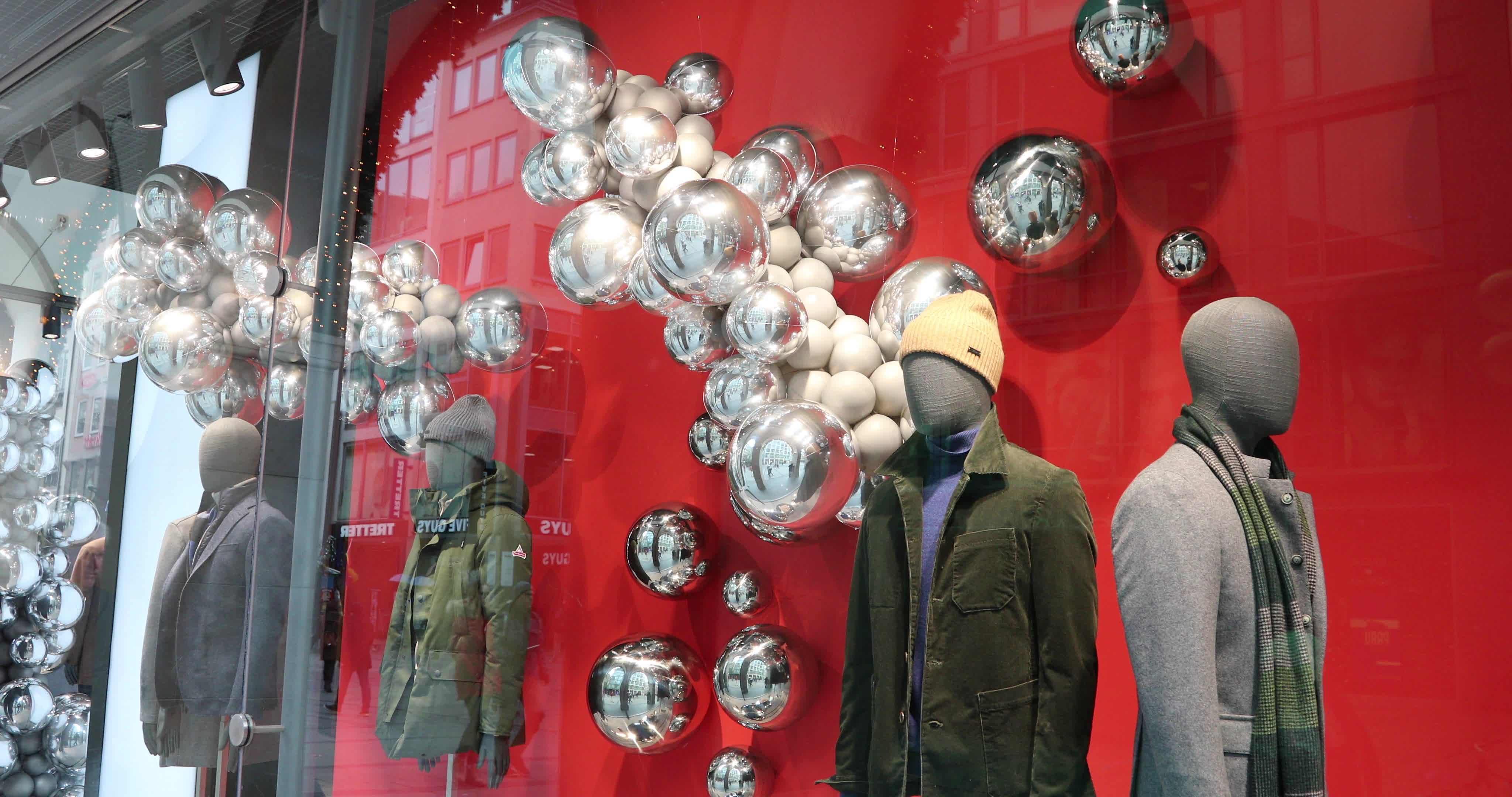 Black Friday And Christmas Atmosphere In Munich