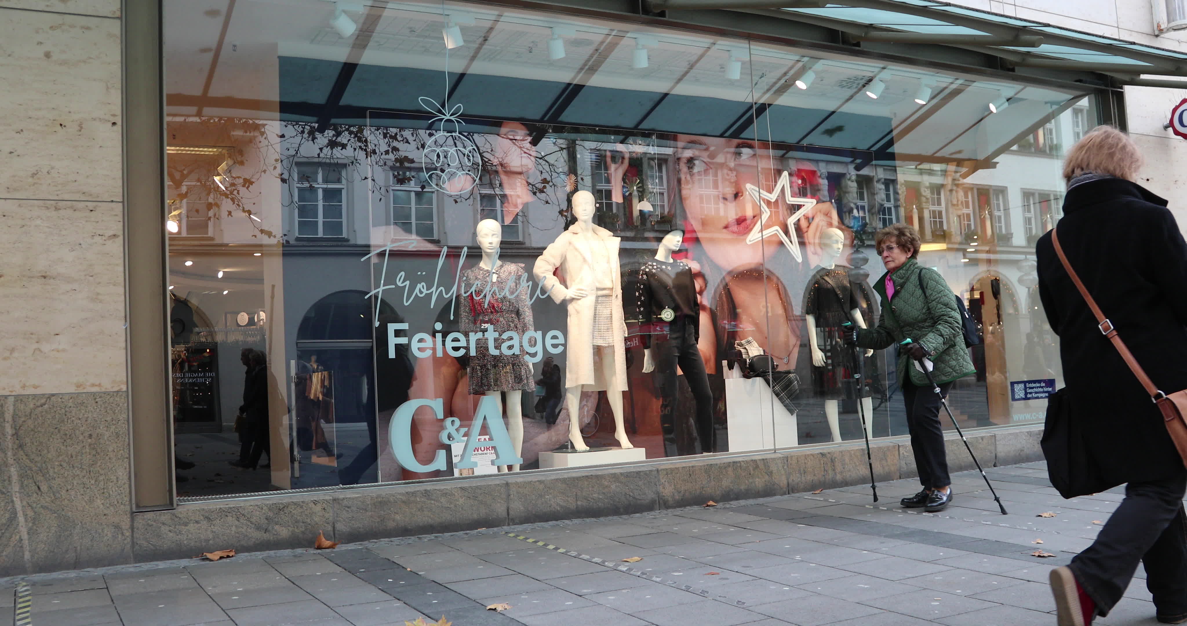 Black Friday And Christmas Atmosphere In Munich