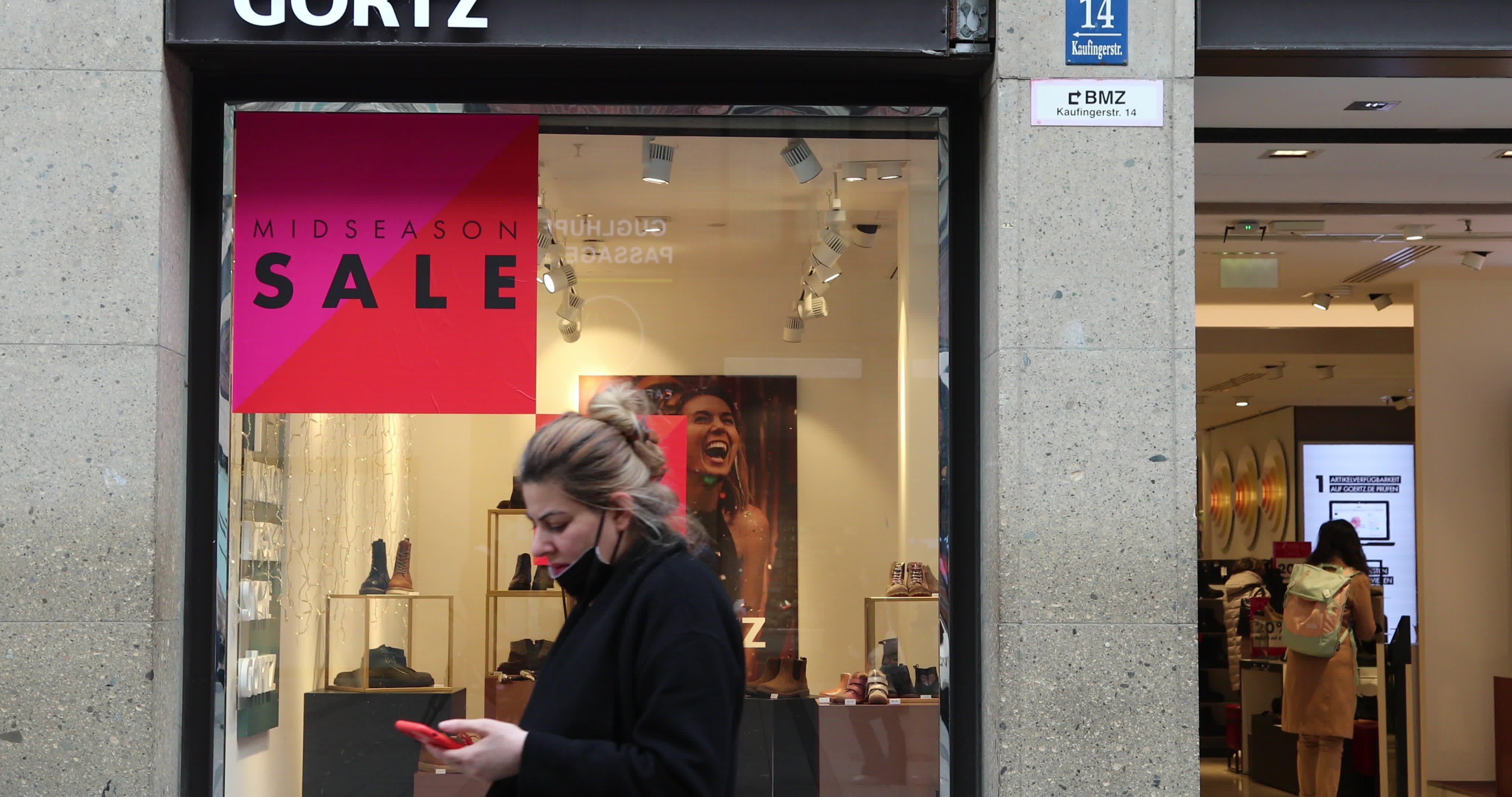 Black Friday And Christmas Atmosphere In Munich
