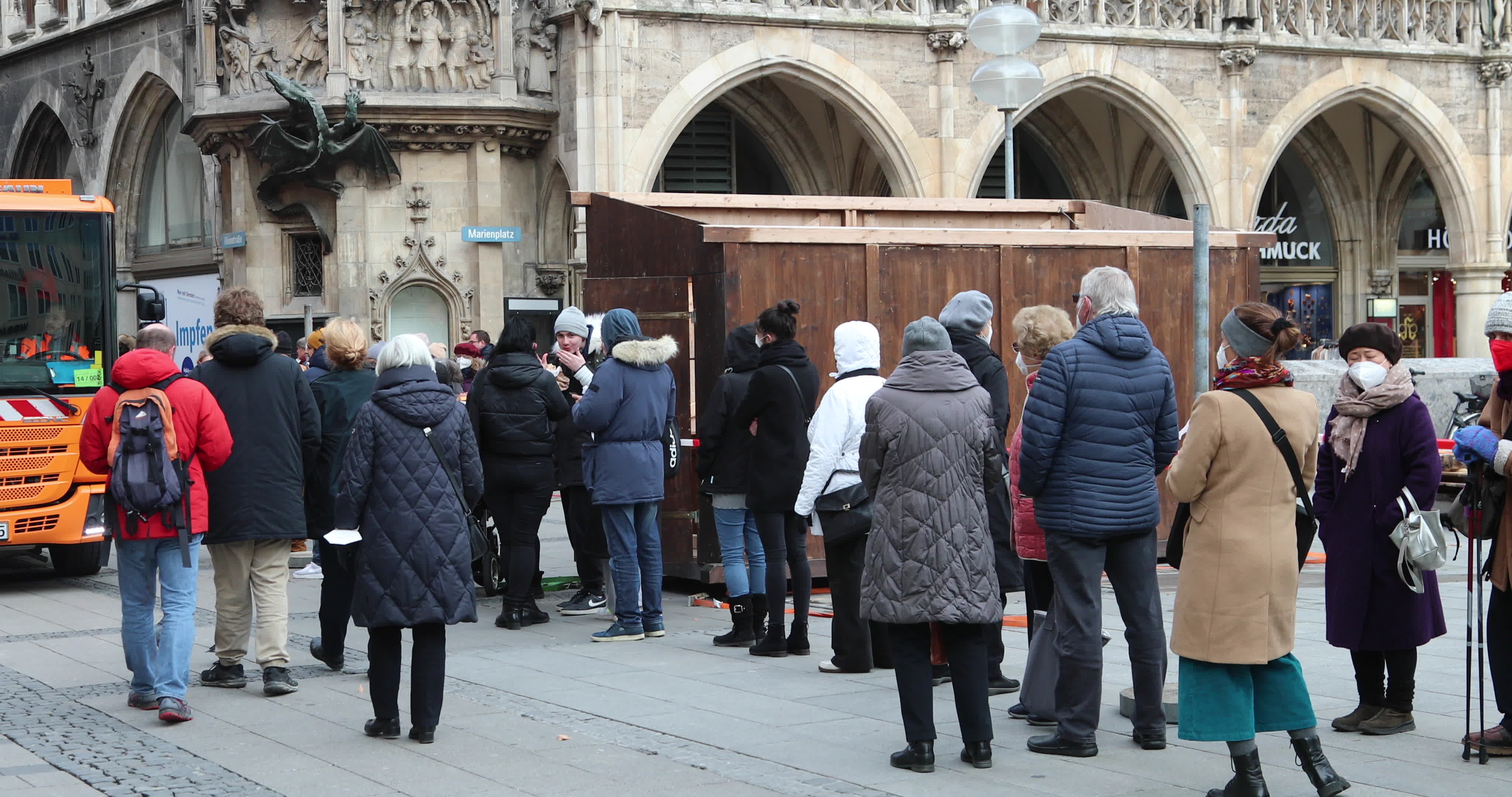 Black Friday And Christmas Atmosphere In Munich