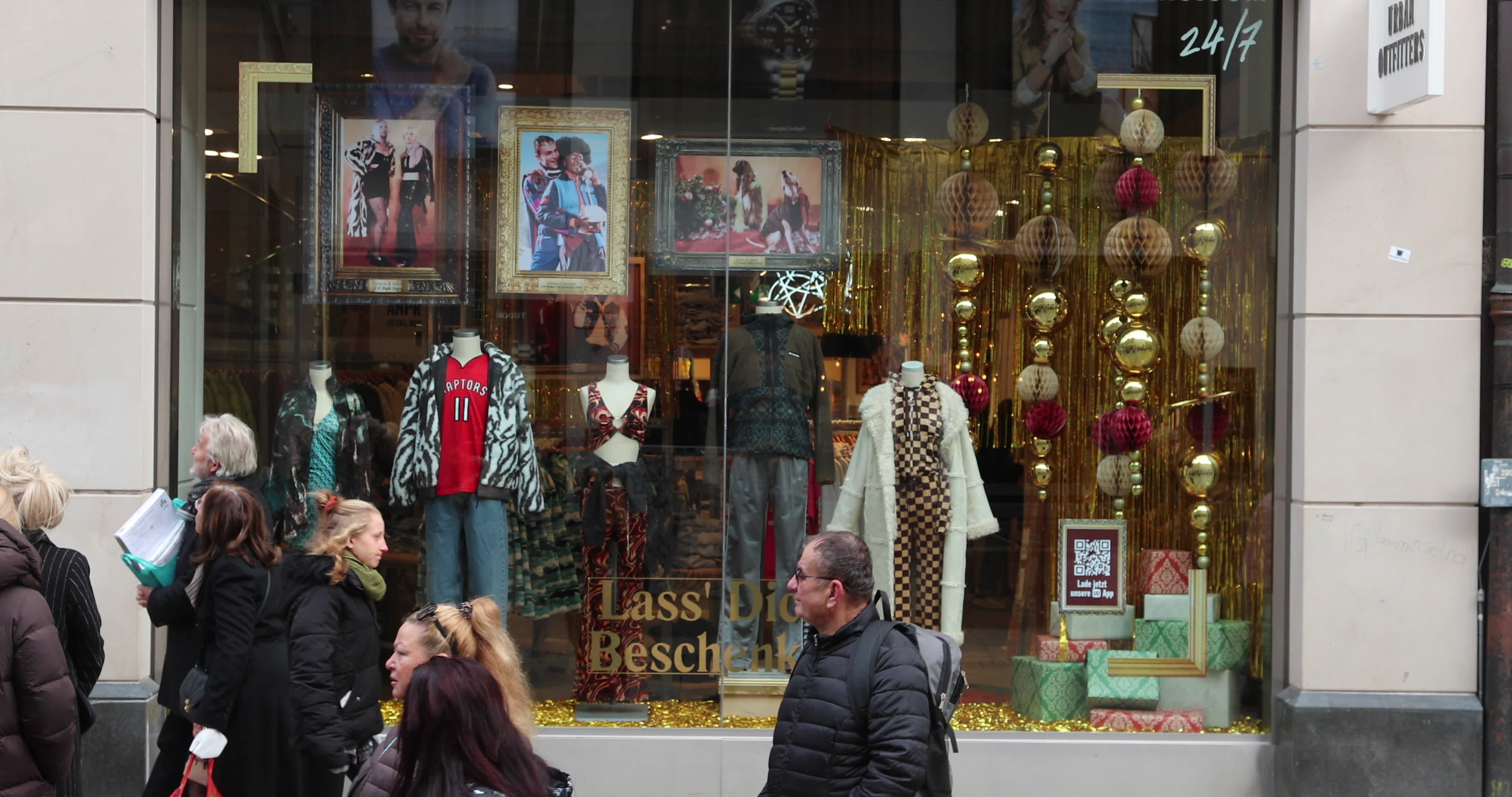 Black Friday And Christmas Atmosphere In Munich