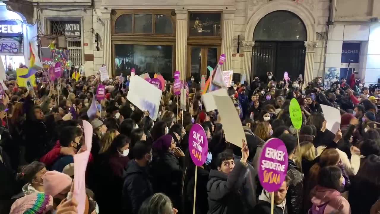 Protest For Violence Against Women In Istanbul