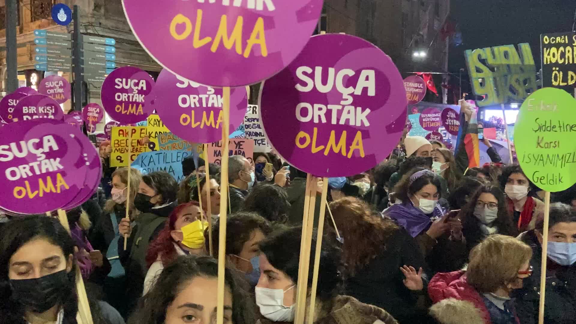 Protest For Violence Against Women In Istanbul