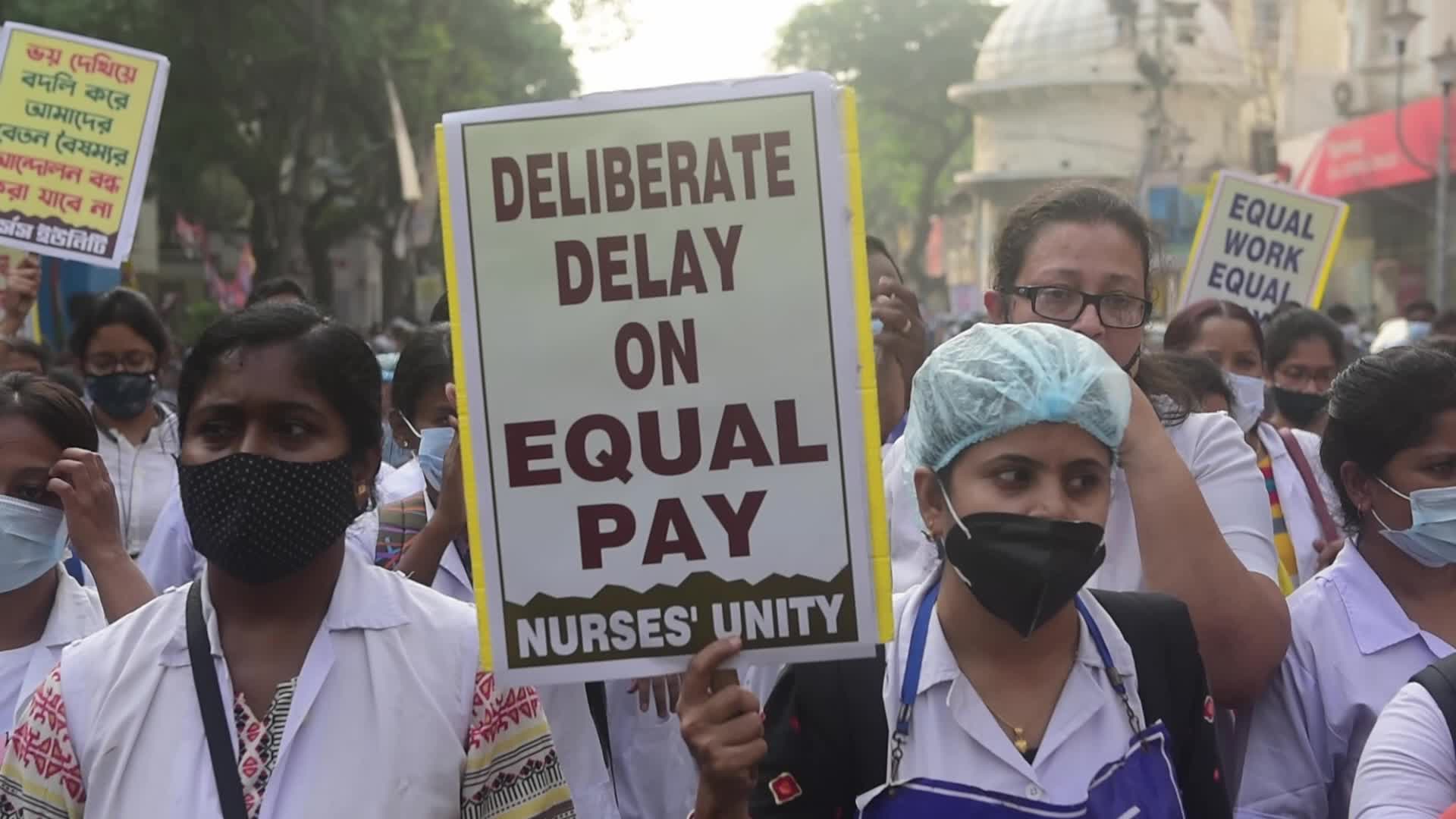Nurse Protest In Kolkata