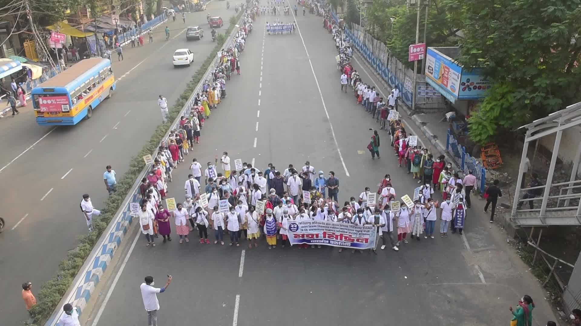 Nurse Protest In Kolkata