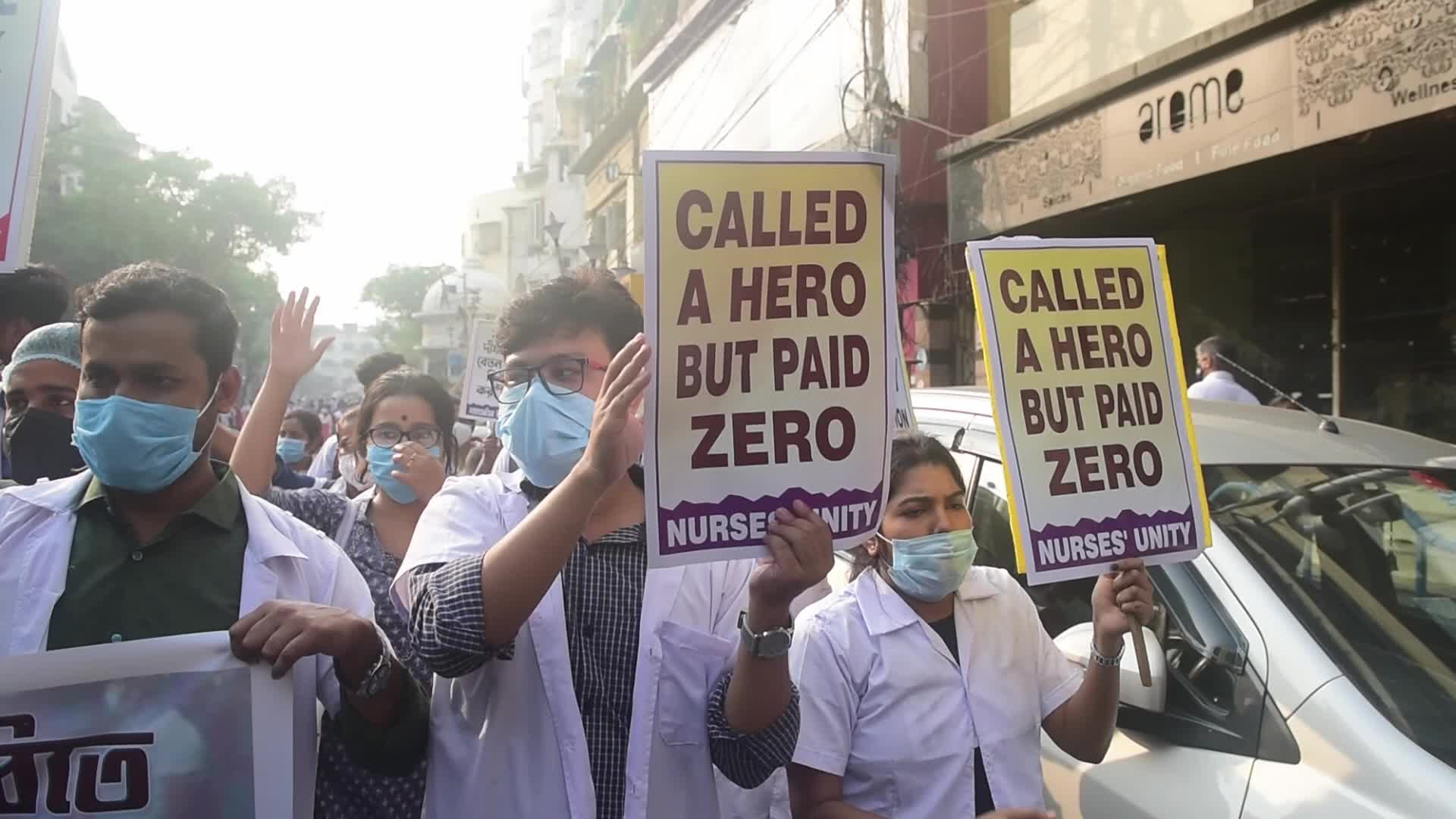 Nurse Protest In Kolkata