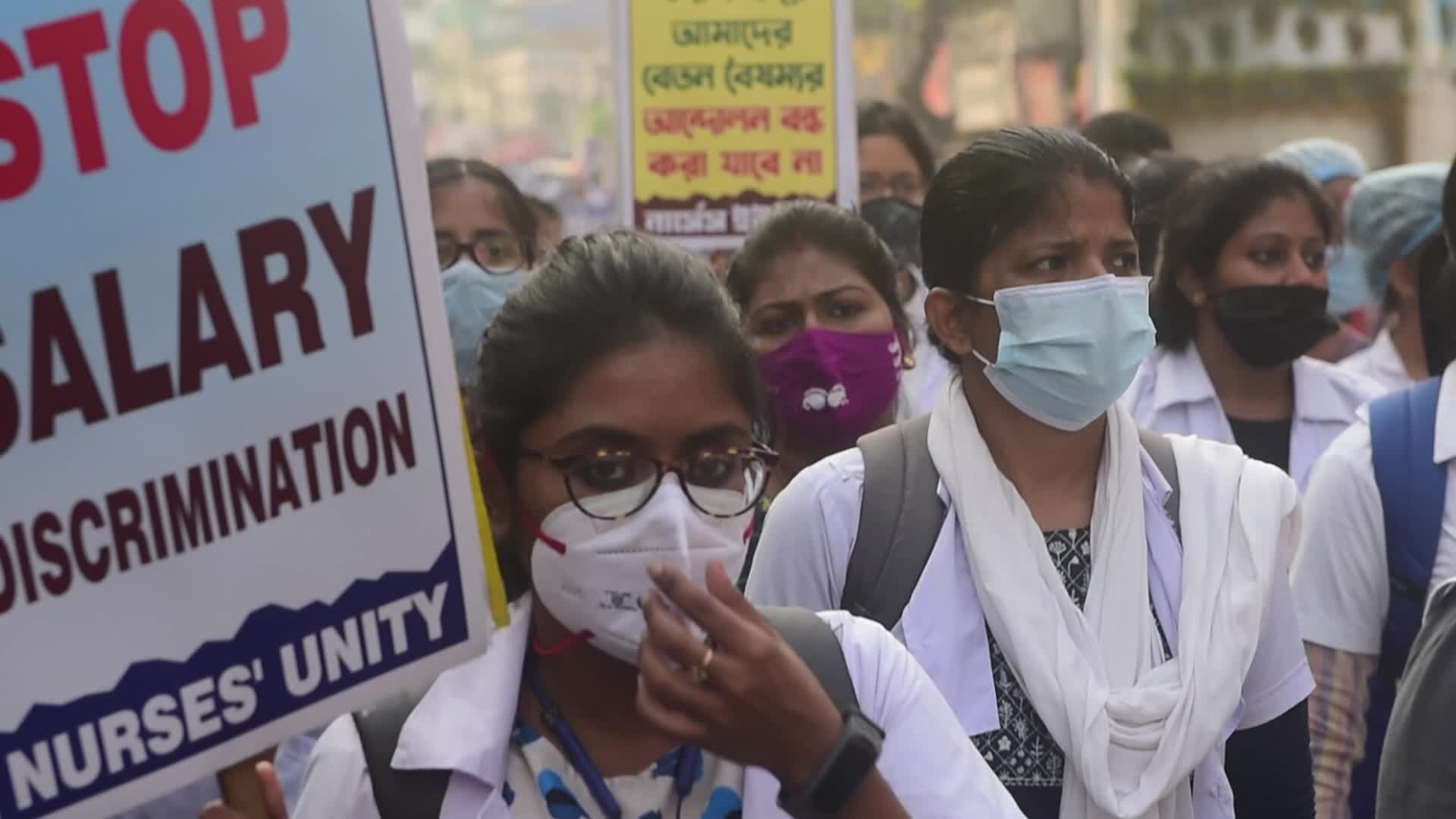 Nurse Protest In Kolkata