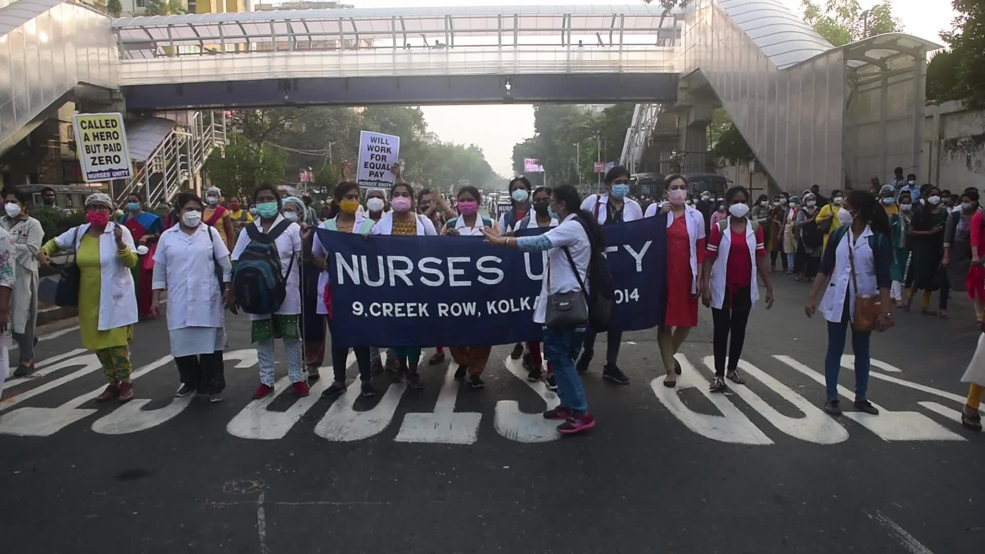 Nurse Protest In Kolkata