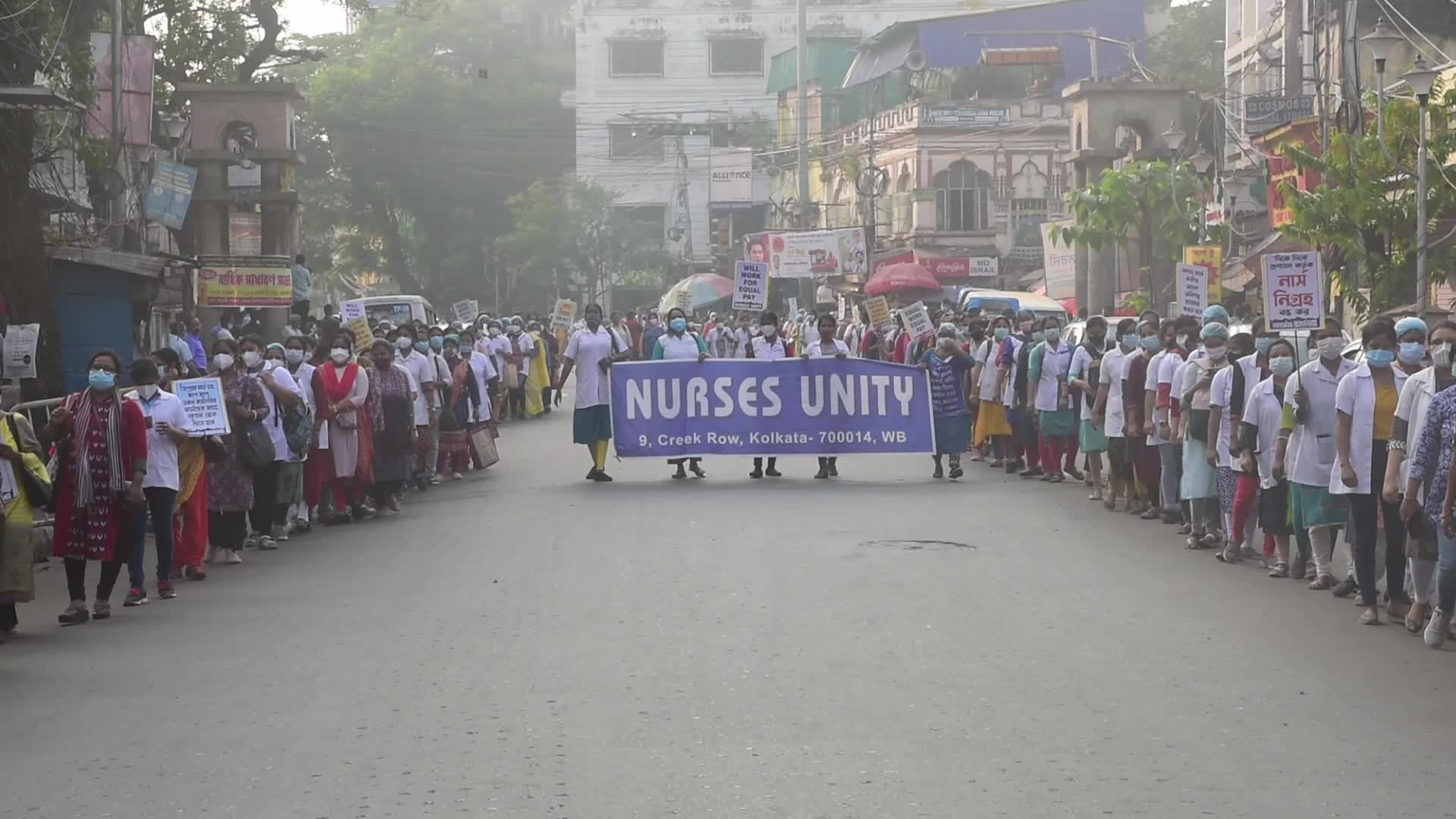 Nurse Protest In Kolkata