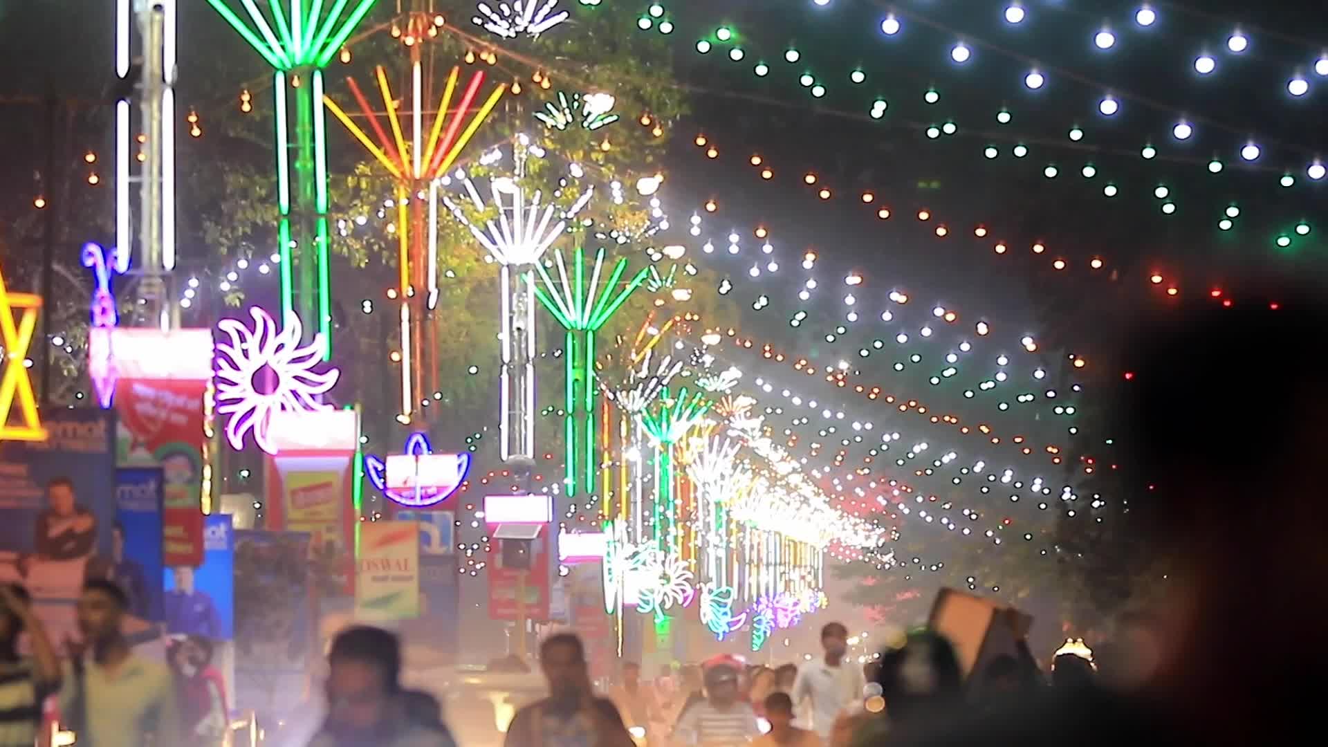 Diwali Lighting view from Garg Ganesh Temple in Jaipur
