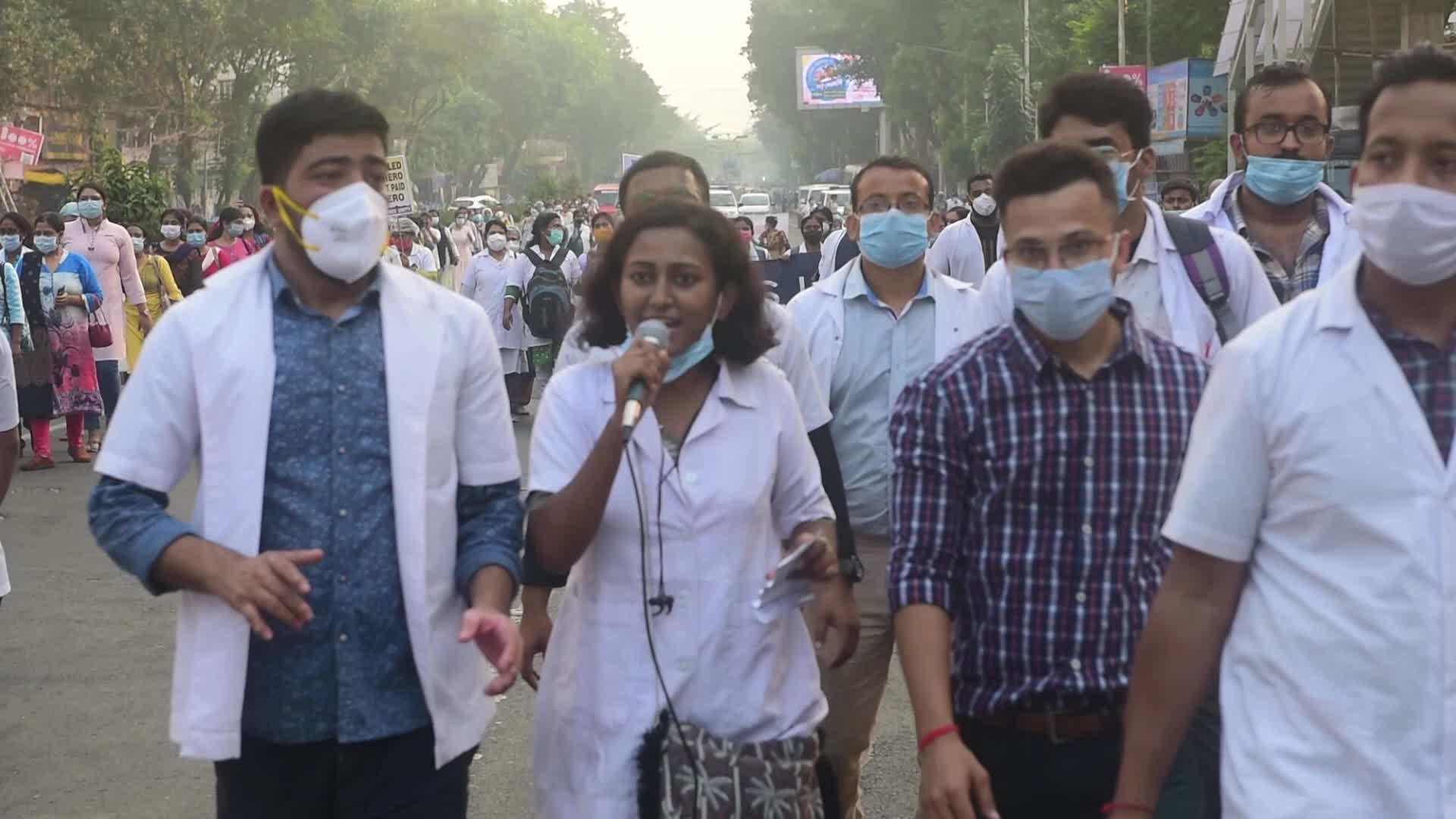 Nurse Protest In Kolkata