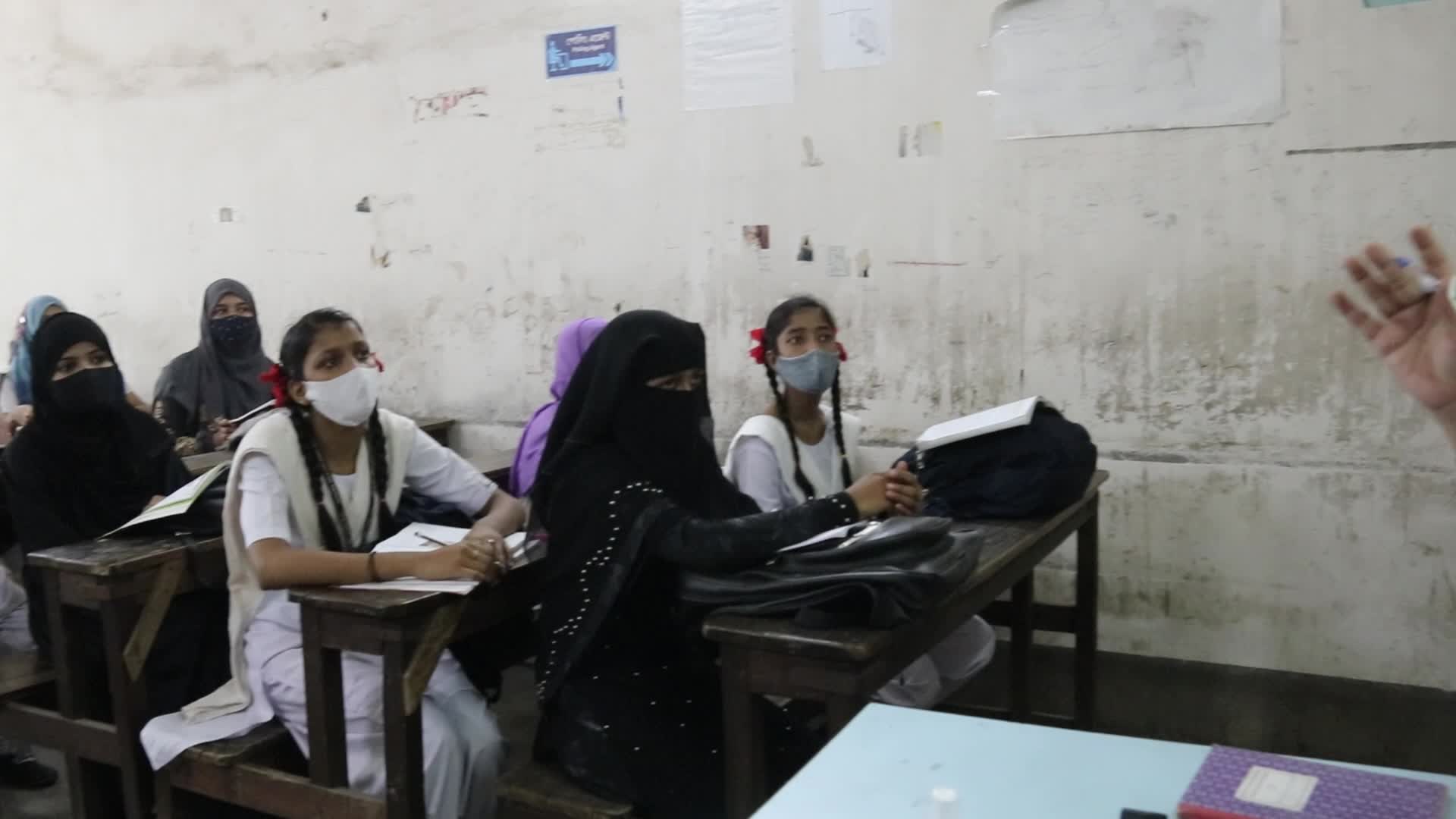 First day of classroom in Kolkata, India