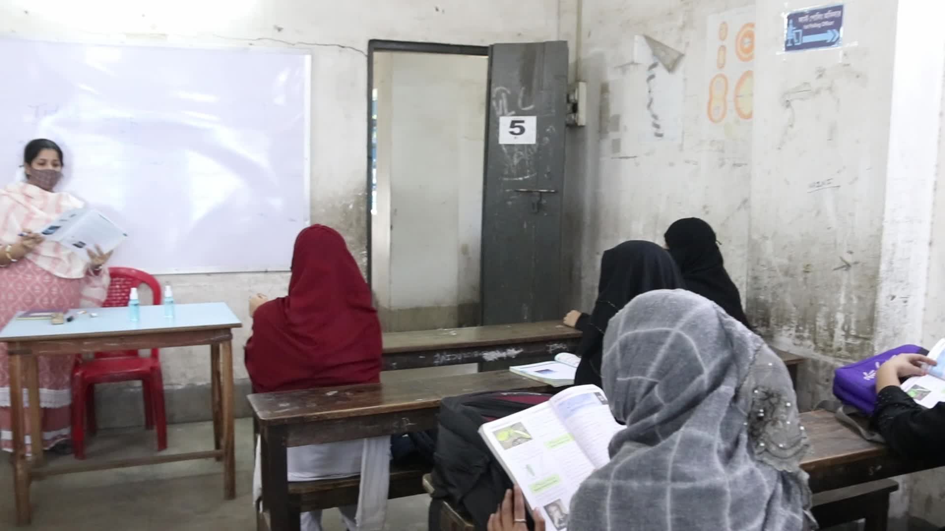 First day of classroom in Kolkata, India
