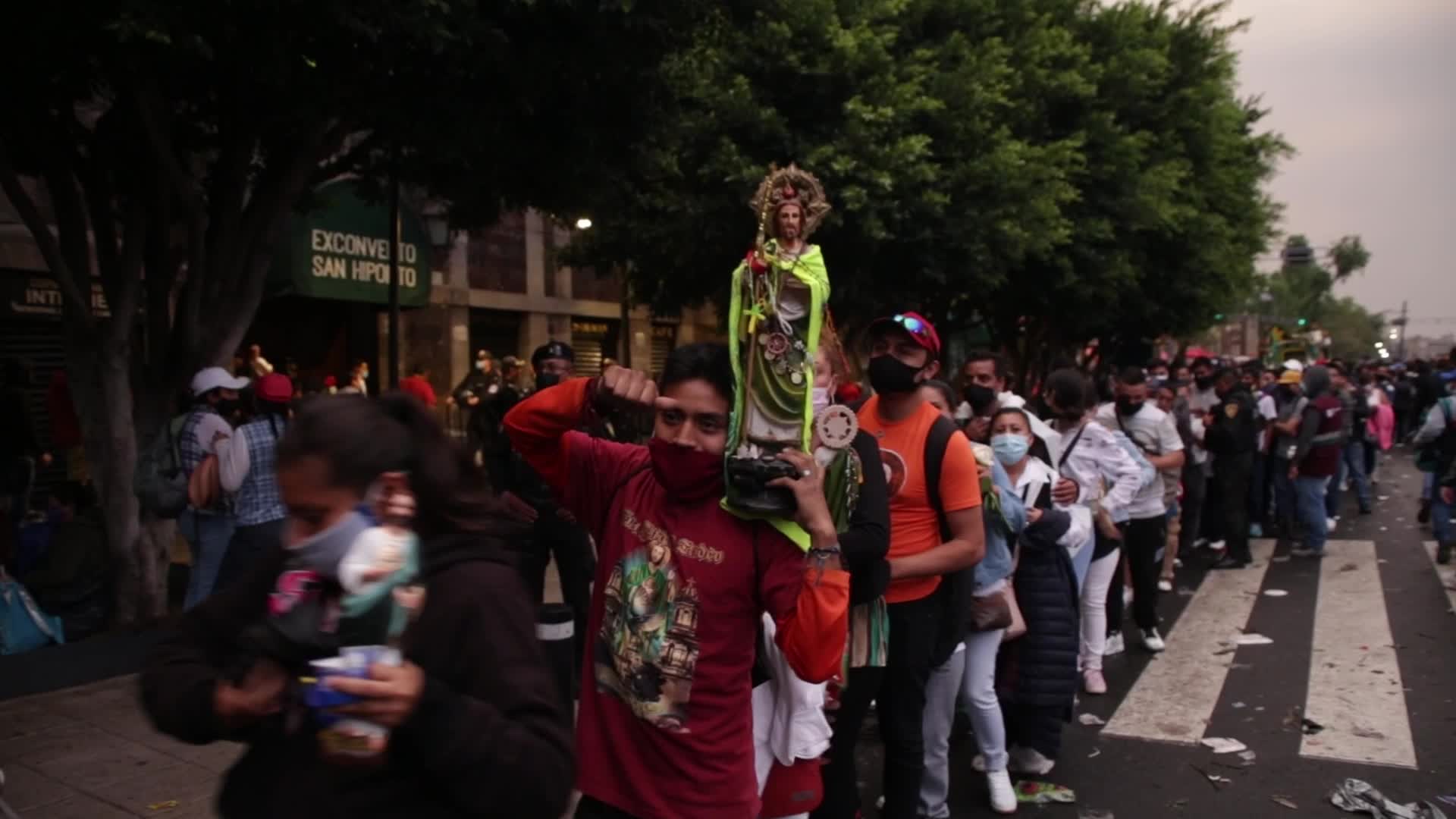 Festivities in honor of St. Jude Thaddeus In Mexico City