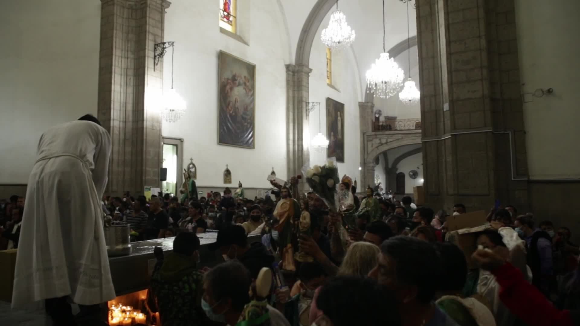 Festivities in honor of St. Jude Thaddeus In Mexico City