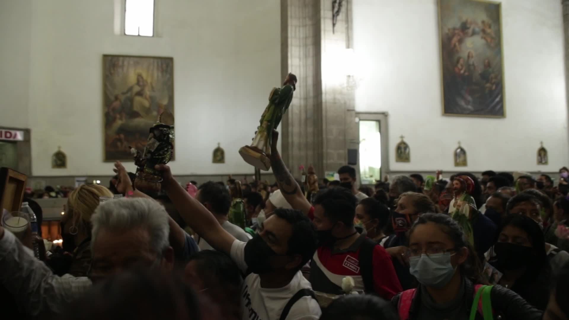 Festivities in honor of St. Jude Thaddeus In Mexico City