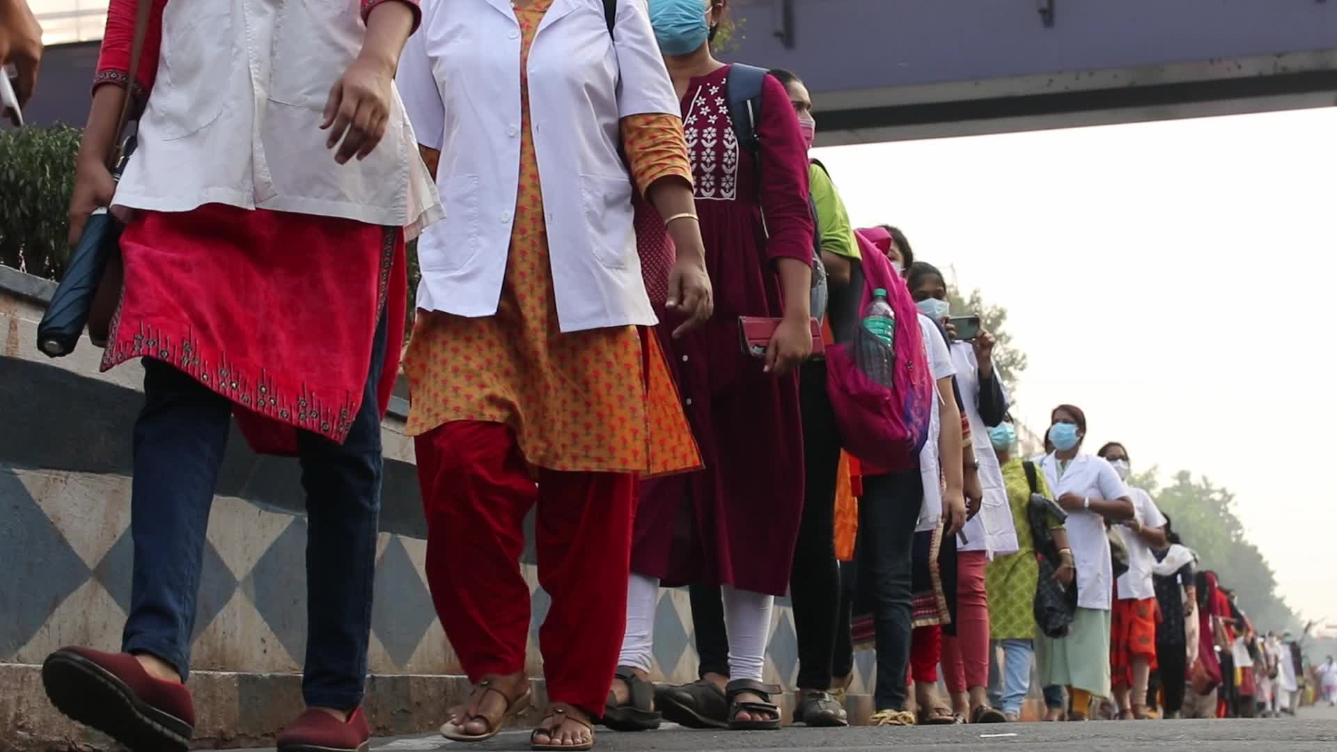 Nurse protest In Kolkata, India
