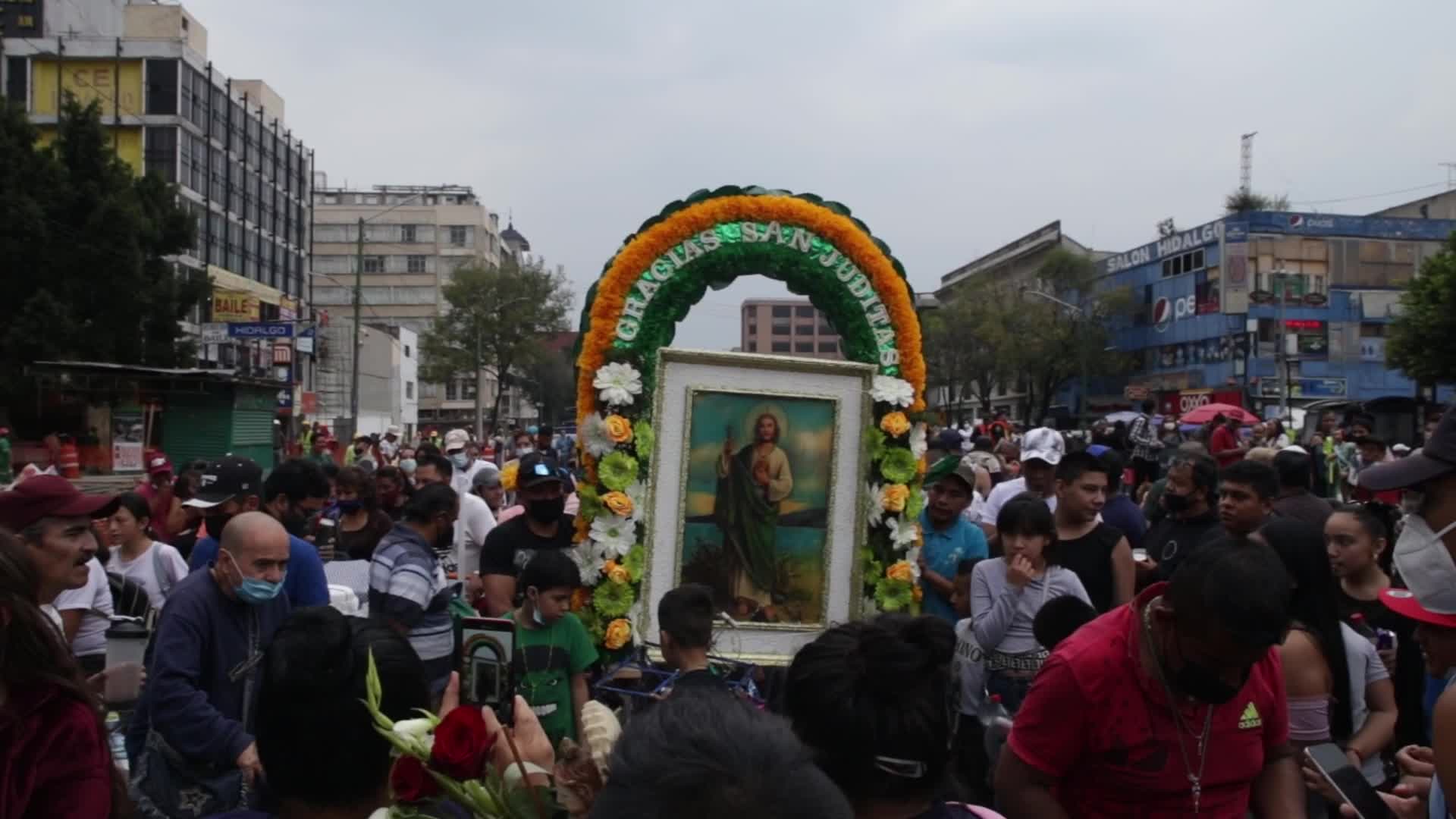 Festivities in honor of St. Jude Thaddeus In Mexico City