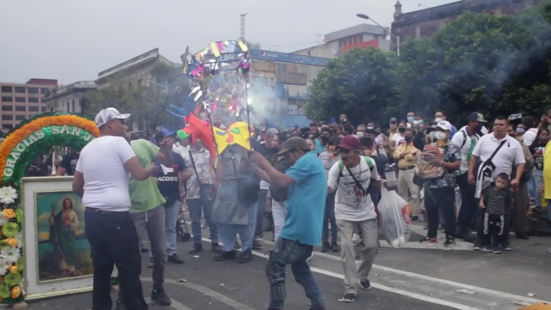 Festivities in honor of St. Jude Thaddeus In Mexico City