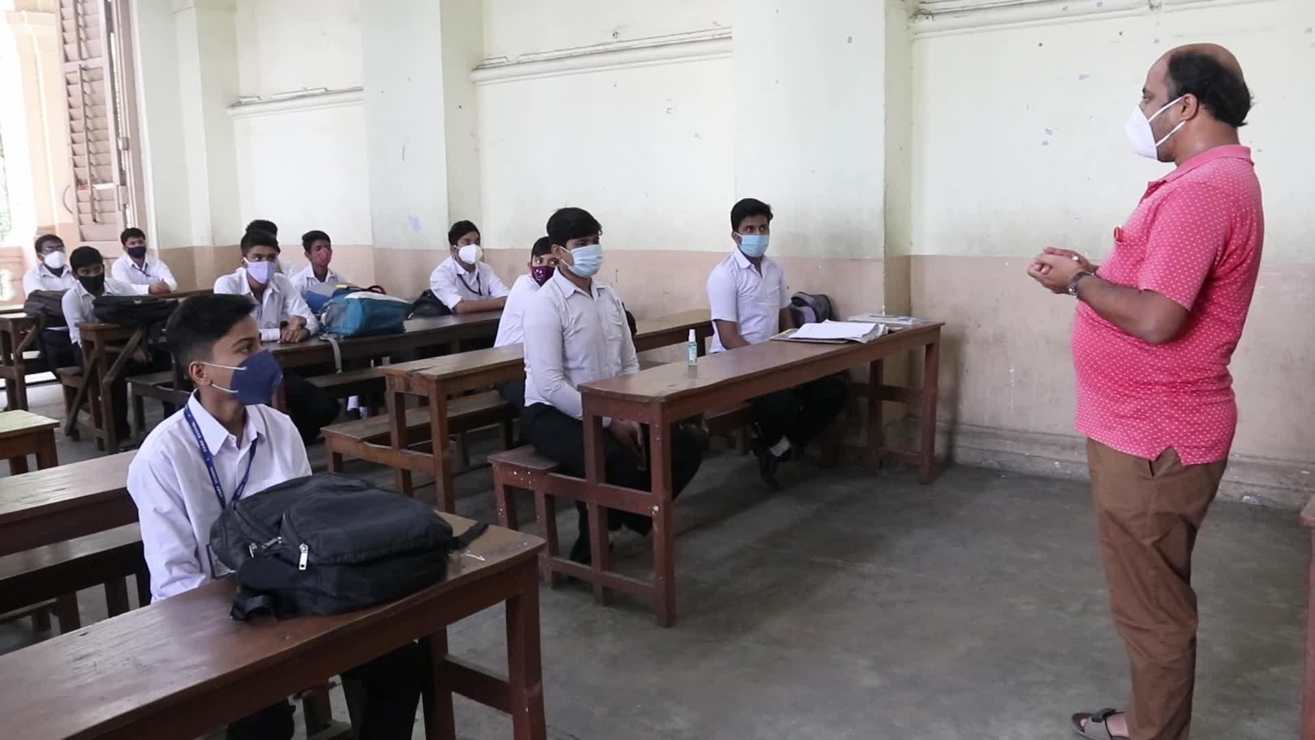 West Bengal schools reopen for classes 9-12 after two years