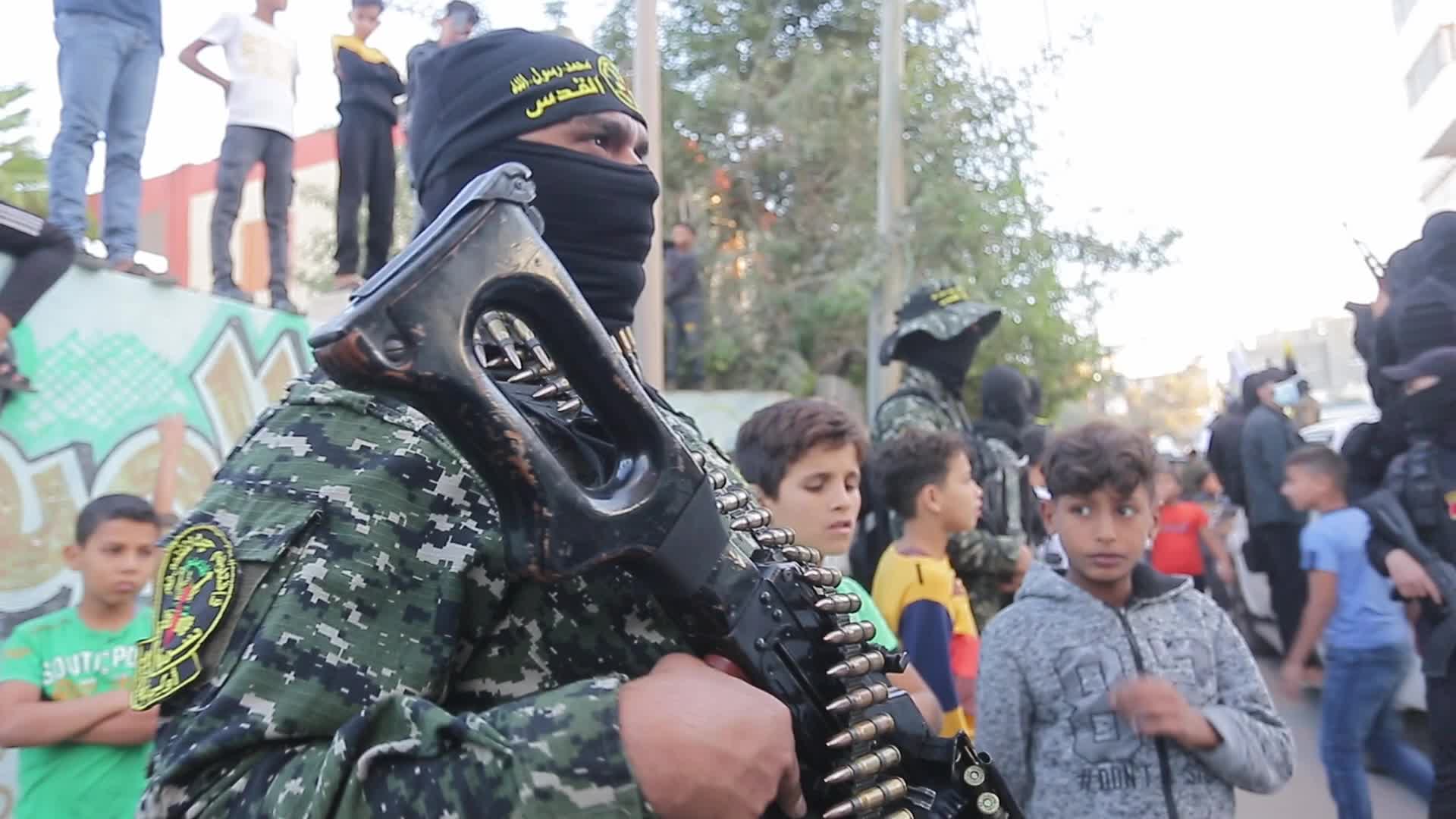Military parade in Gaza