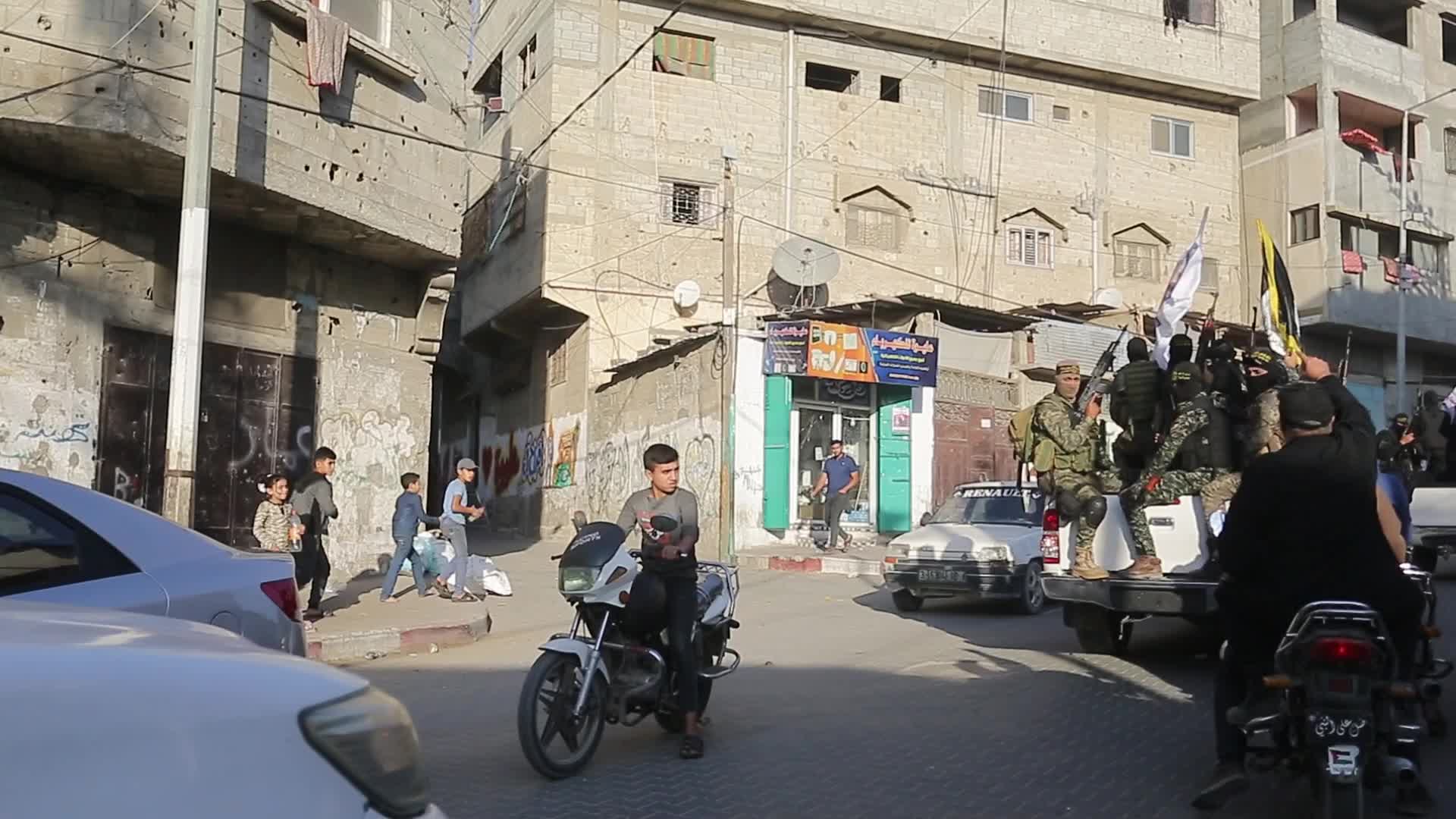 Military parade in Gaza