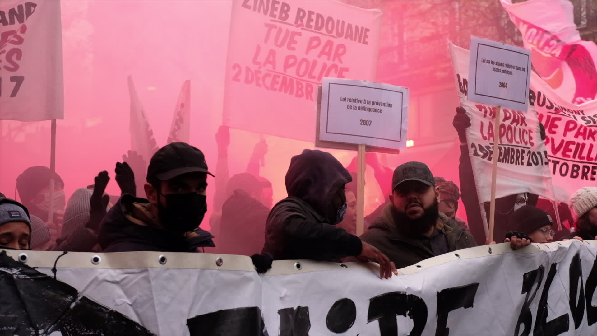Demonstration against far right in Paris.