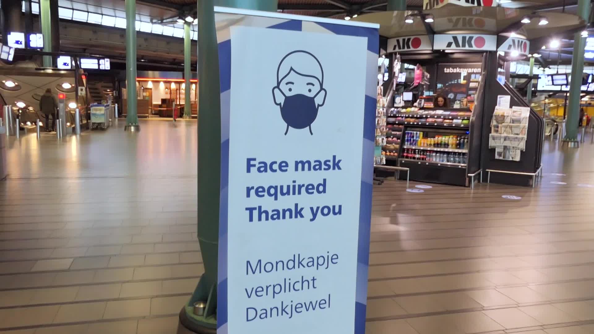 Amsterdam Schiphol airport during the COVID Pandemic