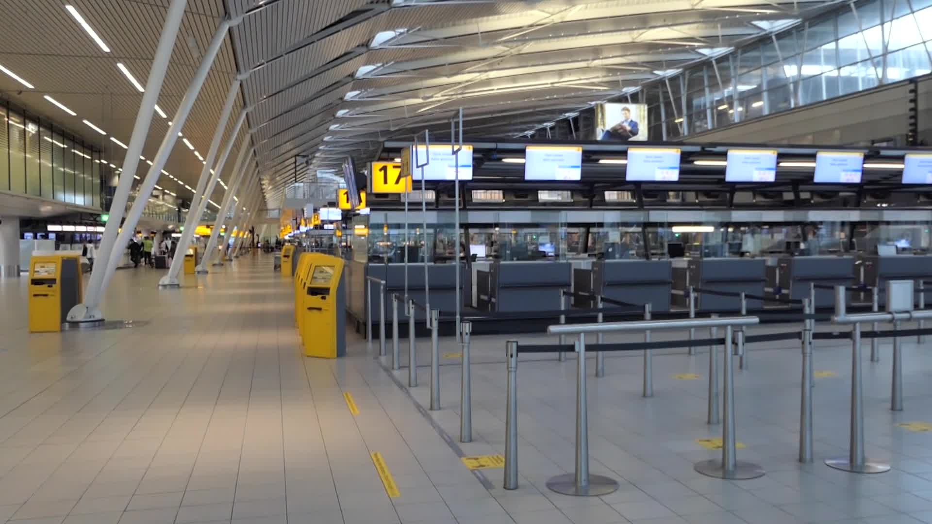 Amsterdam Schiphol airport during the COVID Pandemic