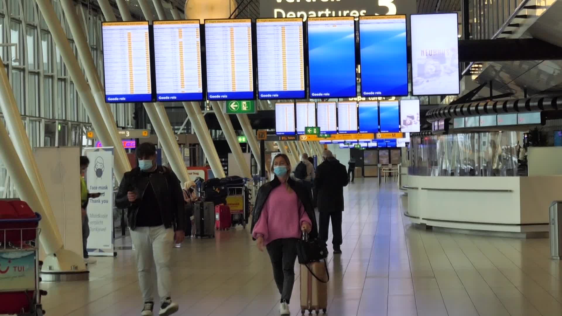 Amsterdam Schiphol airport during the COVID Pandemic