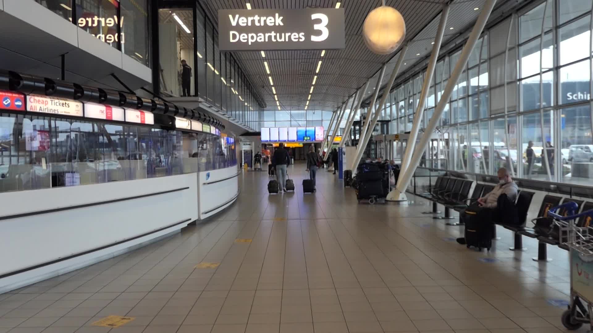 Amsterdam Schiphol airport during the COVID Pandemic