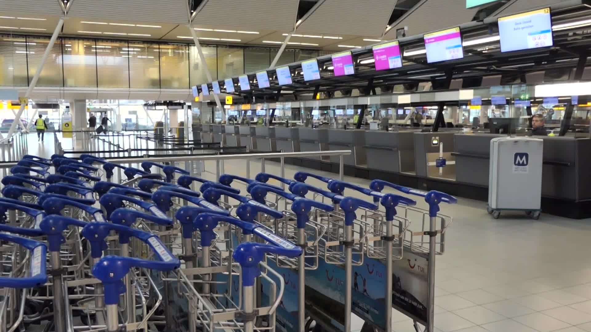 Amsterdam Schiphol airport during the COVID Pandemic