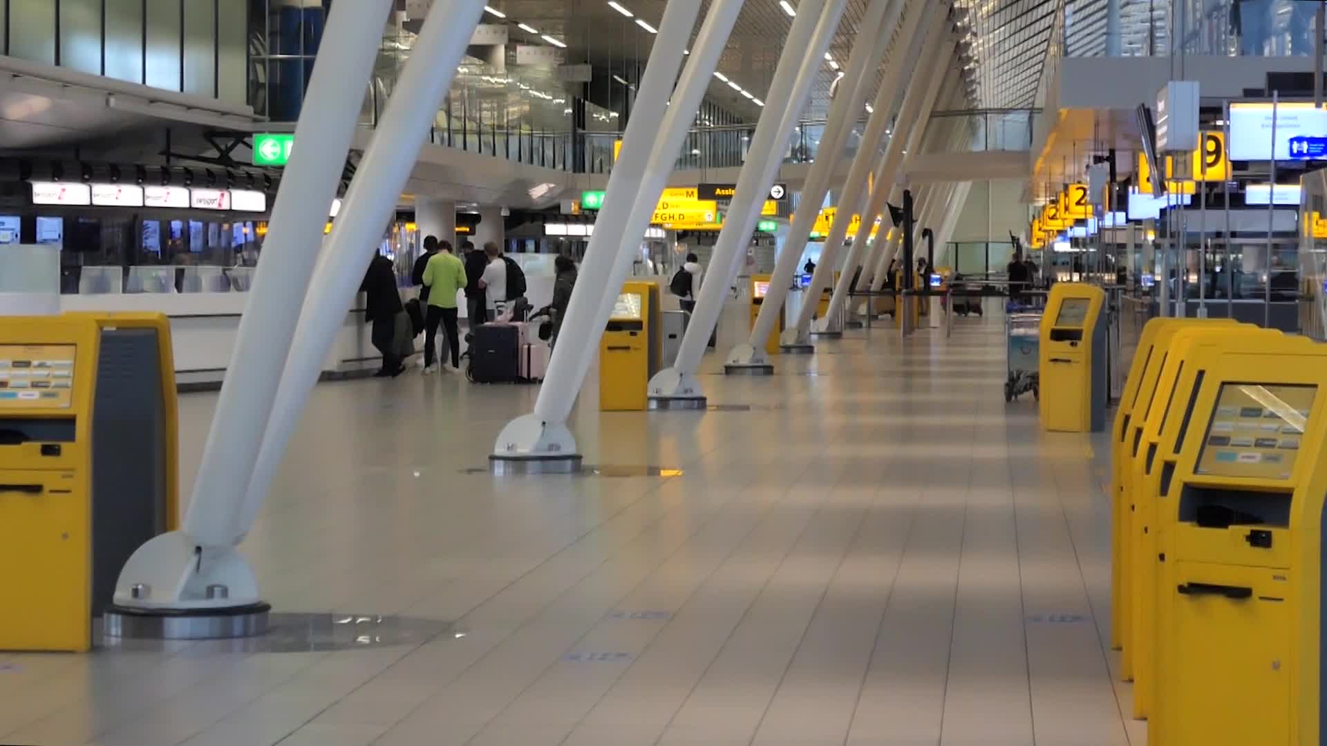 Amsterdam Schiphol airport during the COVID Pandemic