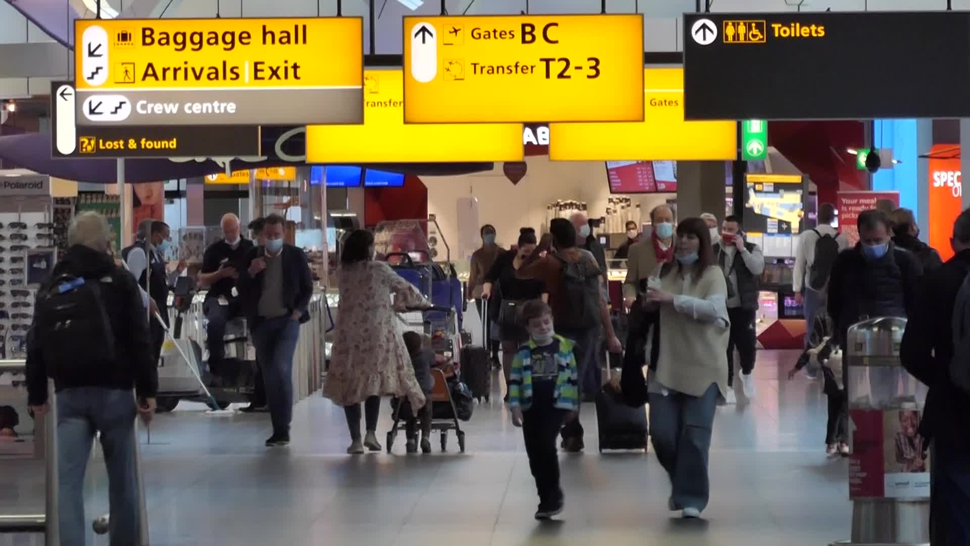Amsterdam Schiphol airport during the COVID Pandemic