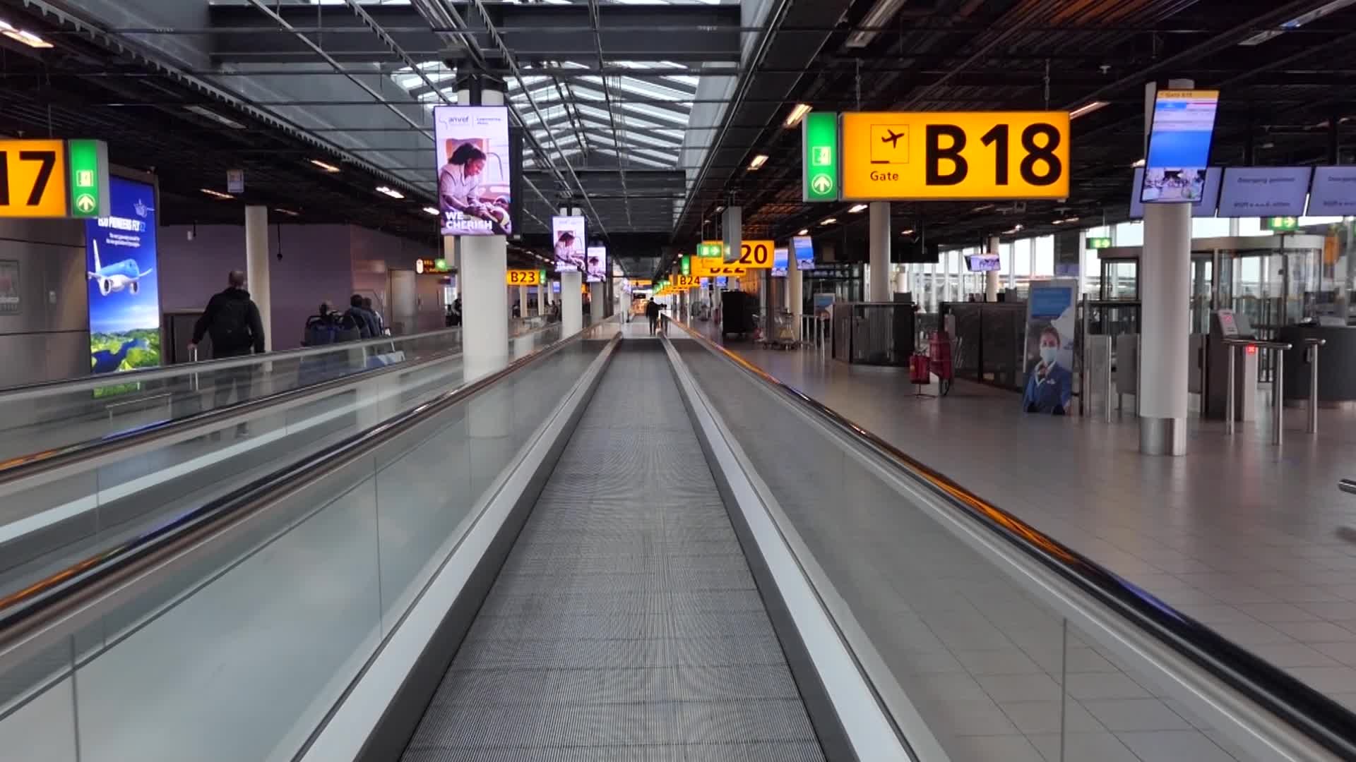 Amsterdam Schiphol airport during the COVID Pandemic