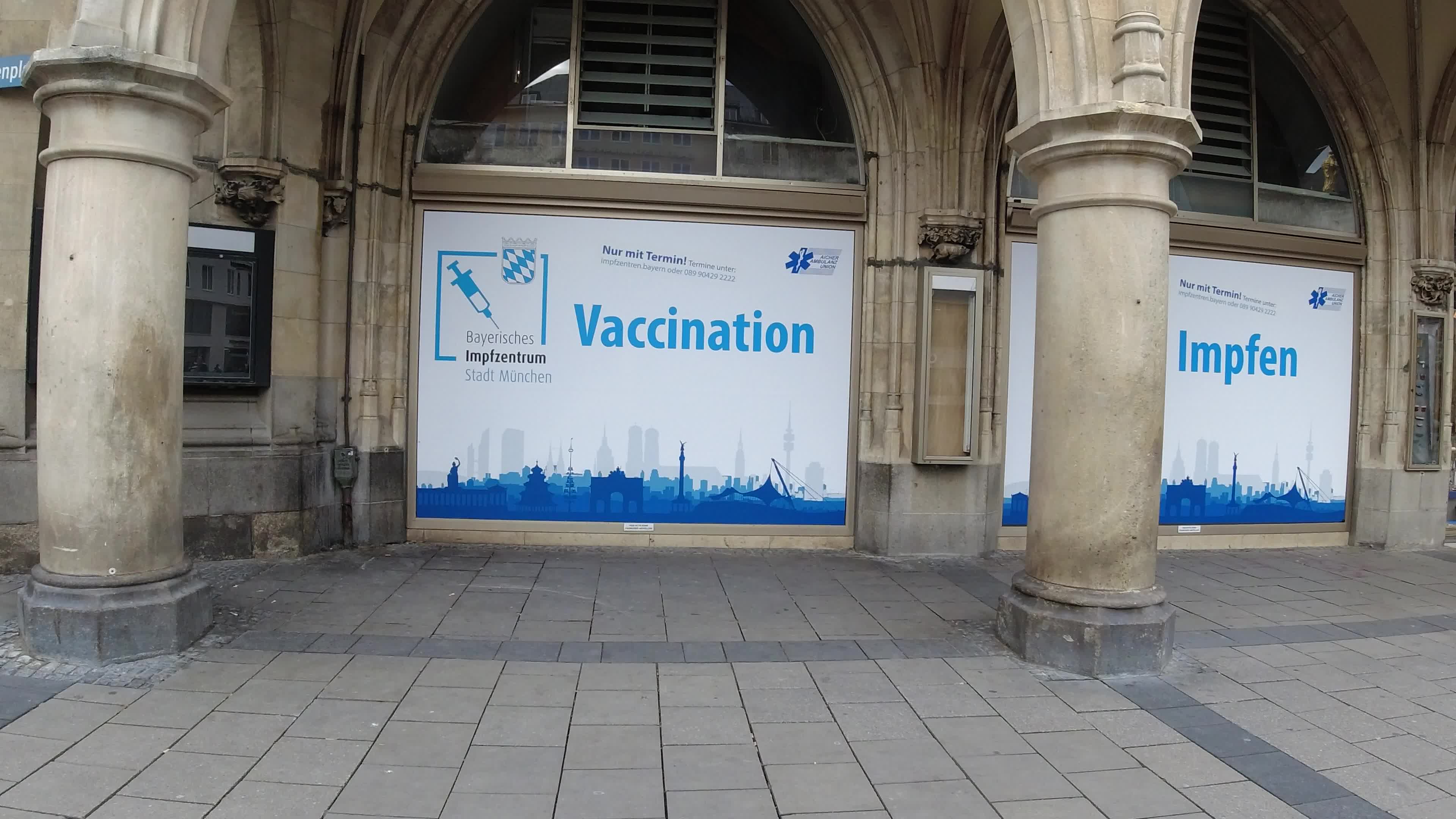 Coronavirus Vaccination Center in Munich, Germany