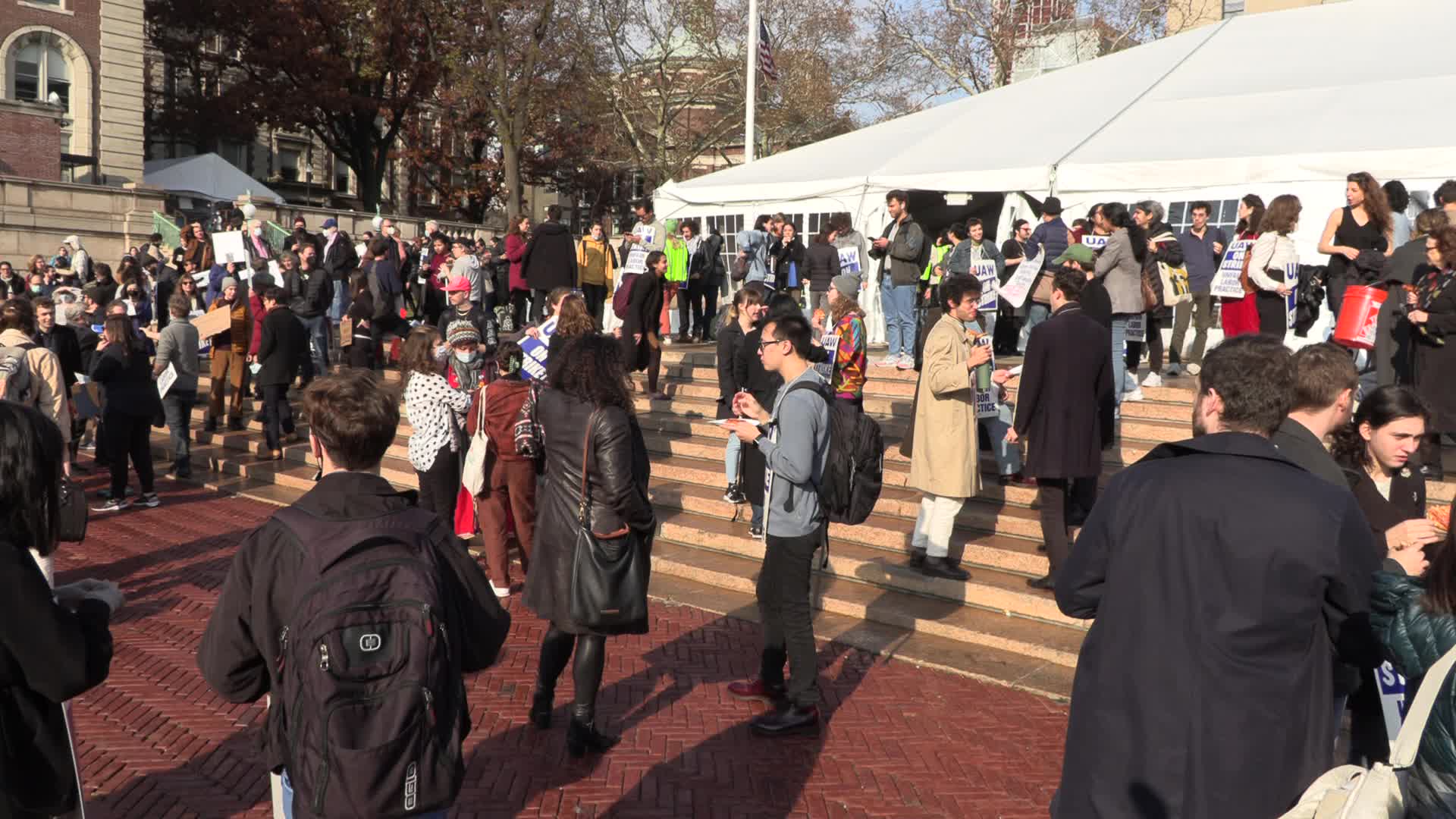 NYC: Columbia Faculty Walkout in Solidarity with Student Strike