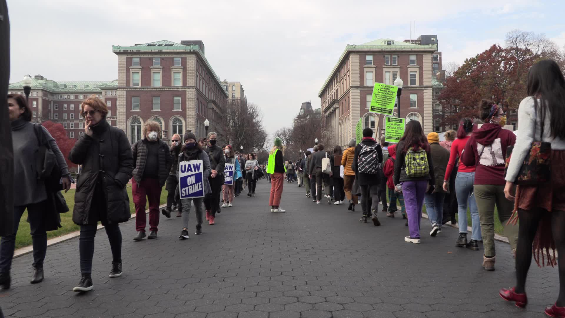NYC: Columbia Faculty Walkout in Solidarity with Student Strike