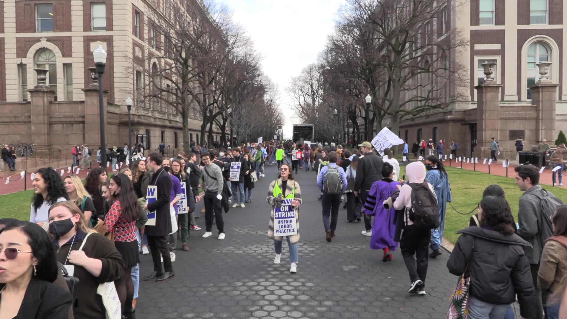 NYC: Columbia Faculty Walkout in Solidarity with Student Strike