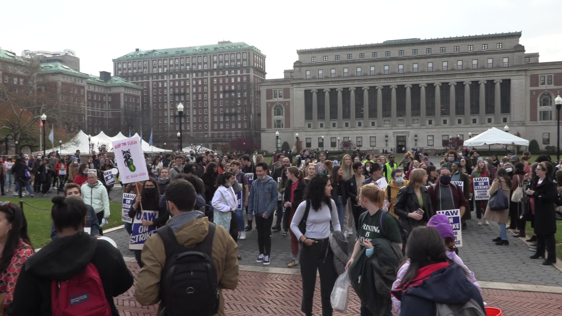 NYC: Columbia Faculty Walkout in Solidarity with Student Strike