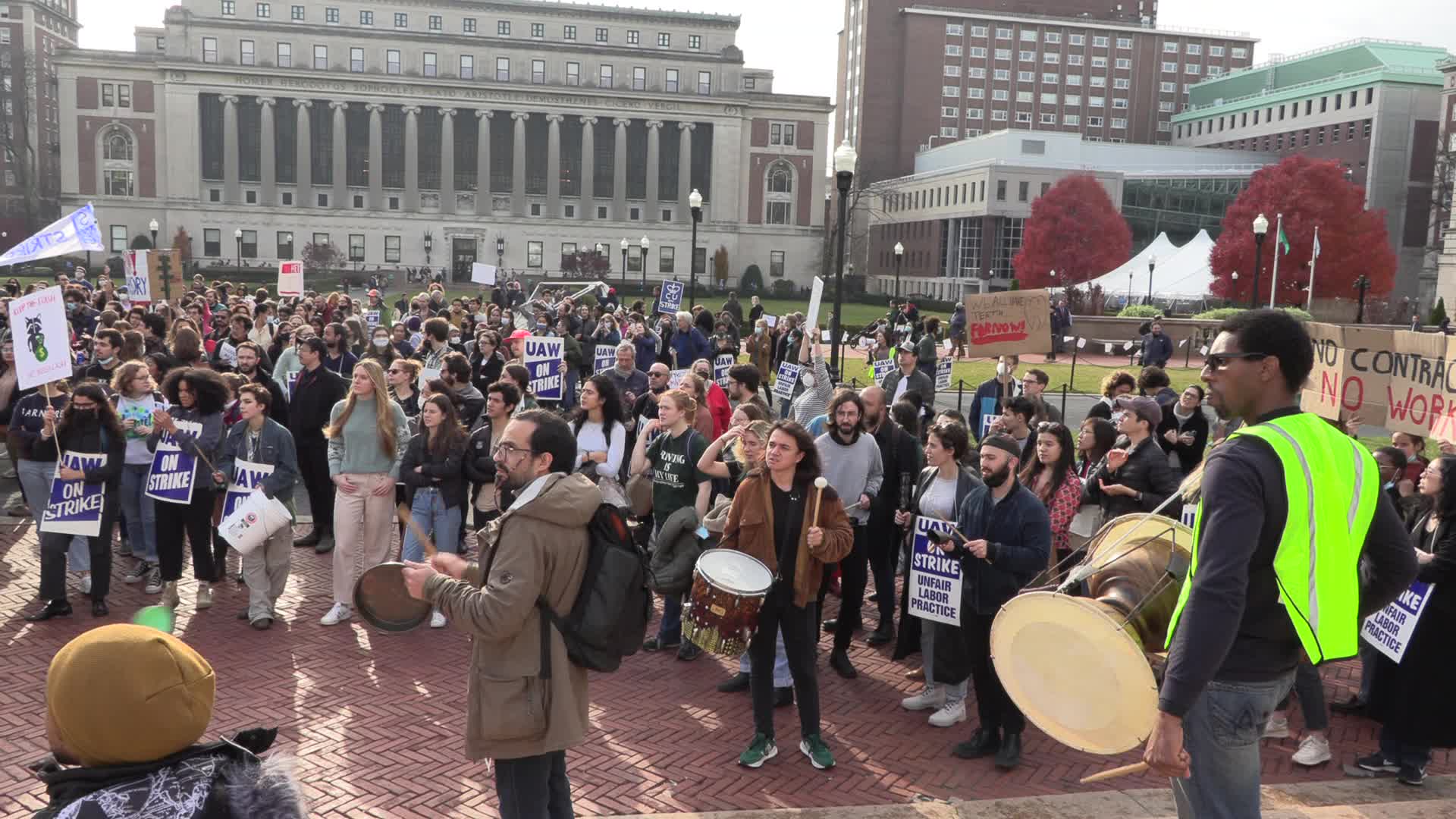 NYC: Columbia Faculty Walkout in Solidarity with Student Strike