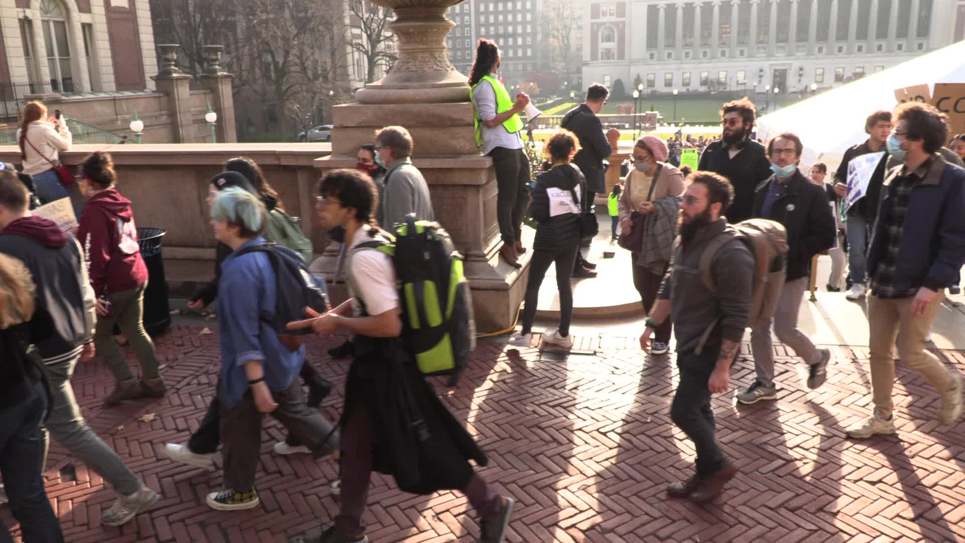 NYC: Columbia Faculty Walkout in Solidarity with Student Strike