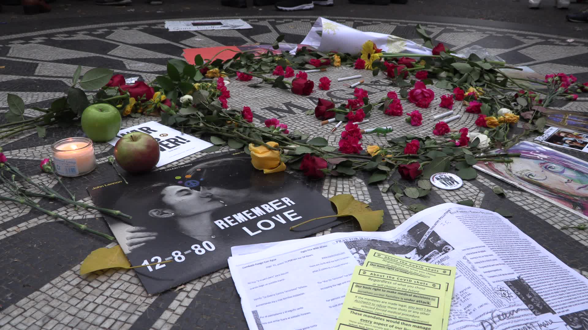NYC: John Lennon Strawberry Fields memorial
