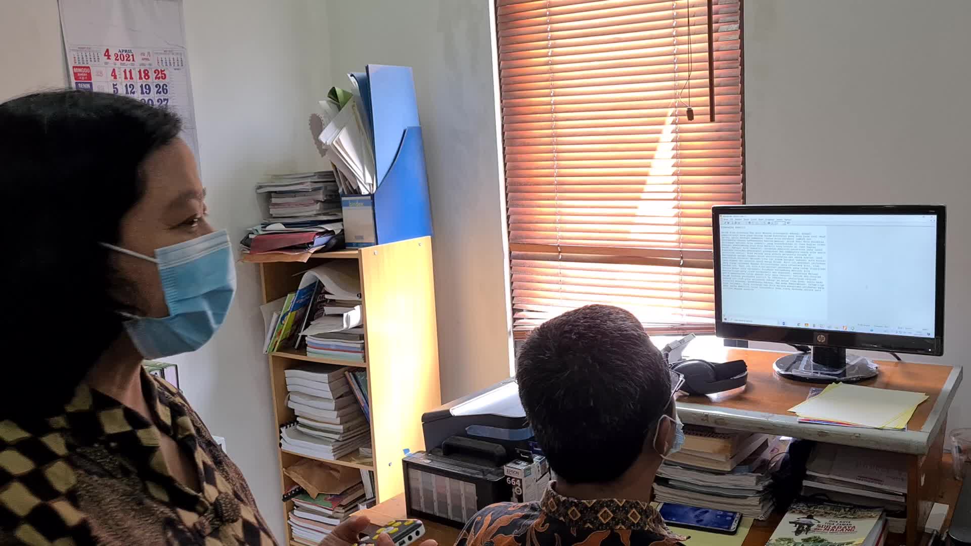 Making Braille and Audio for the Blind in Indonesia during the pandemic
