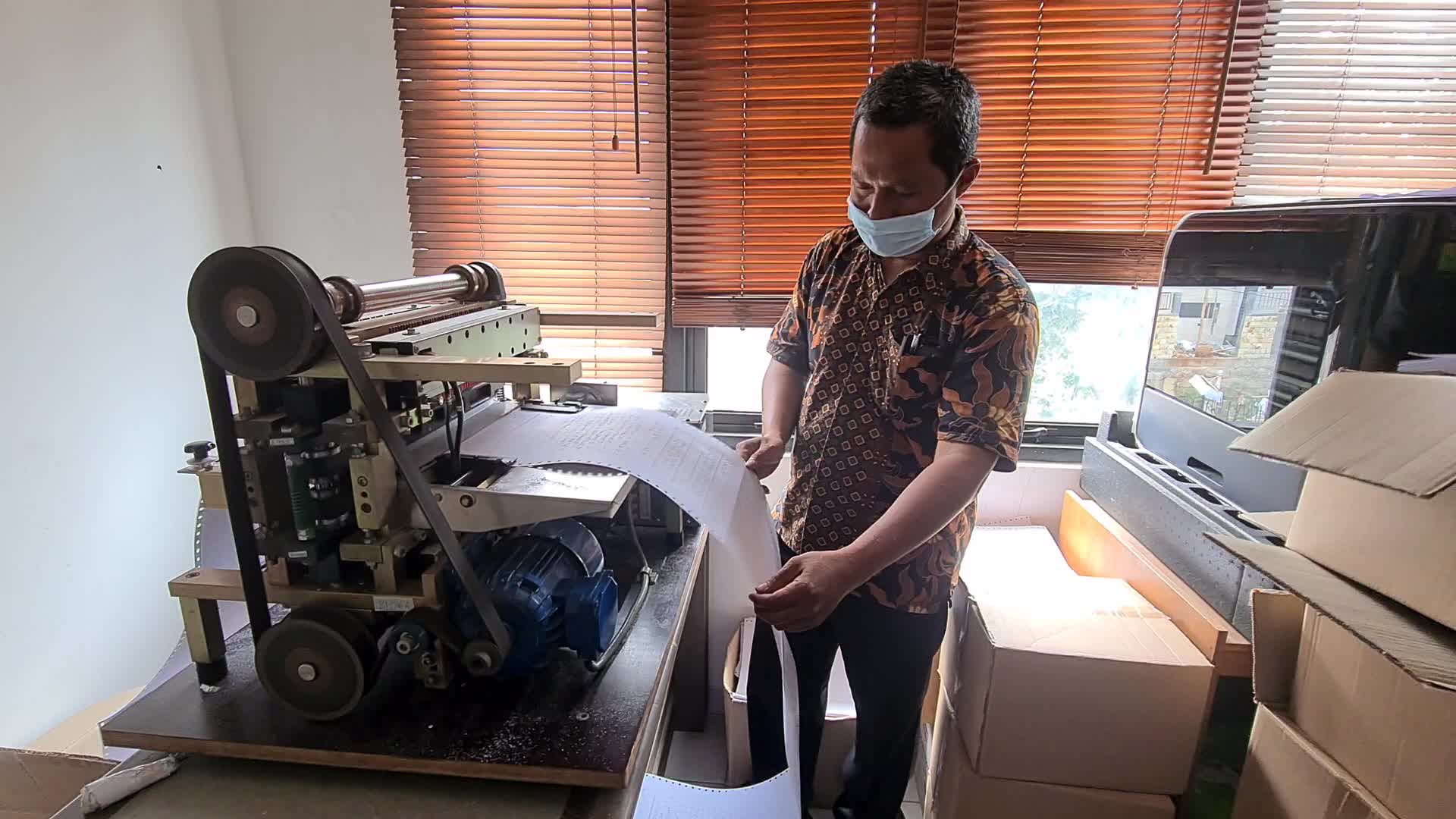 Making Braille and Audio for the Blind in Indonesia during the pandemic