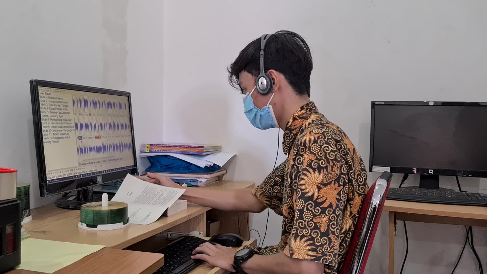 Making Braille and Audio for the Blind in Indonesia during the pandemic