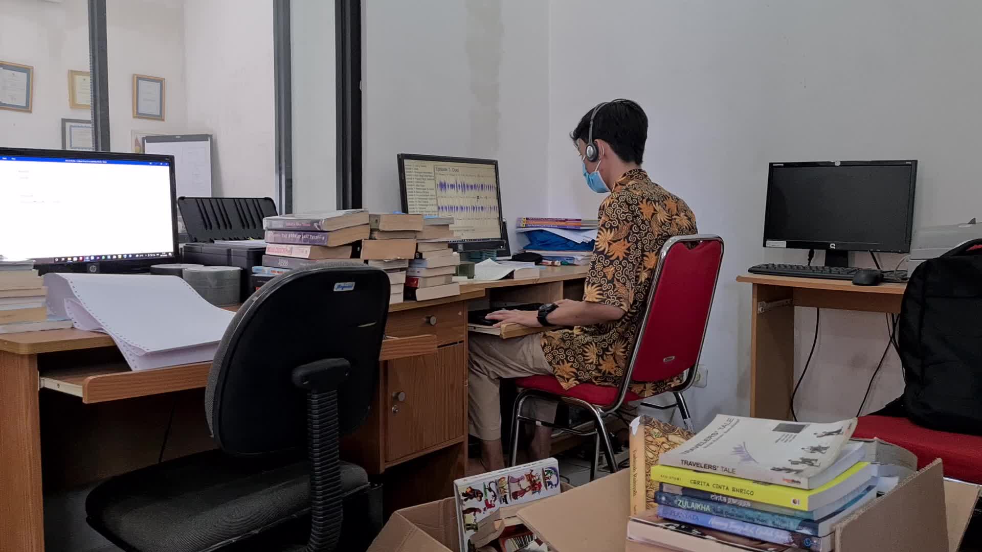 Making Braille and Audio for the Blind in Indonesia during the pandemic