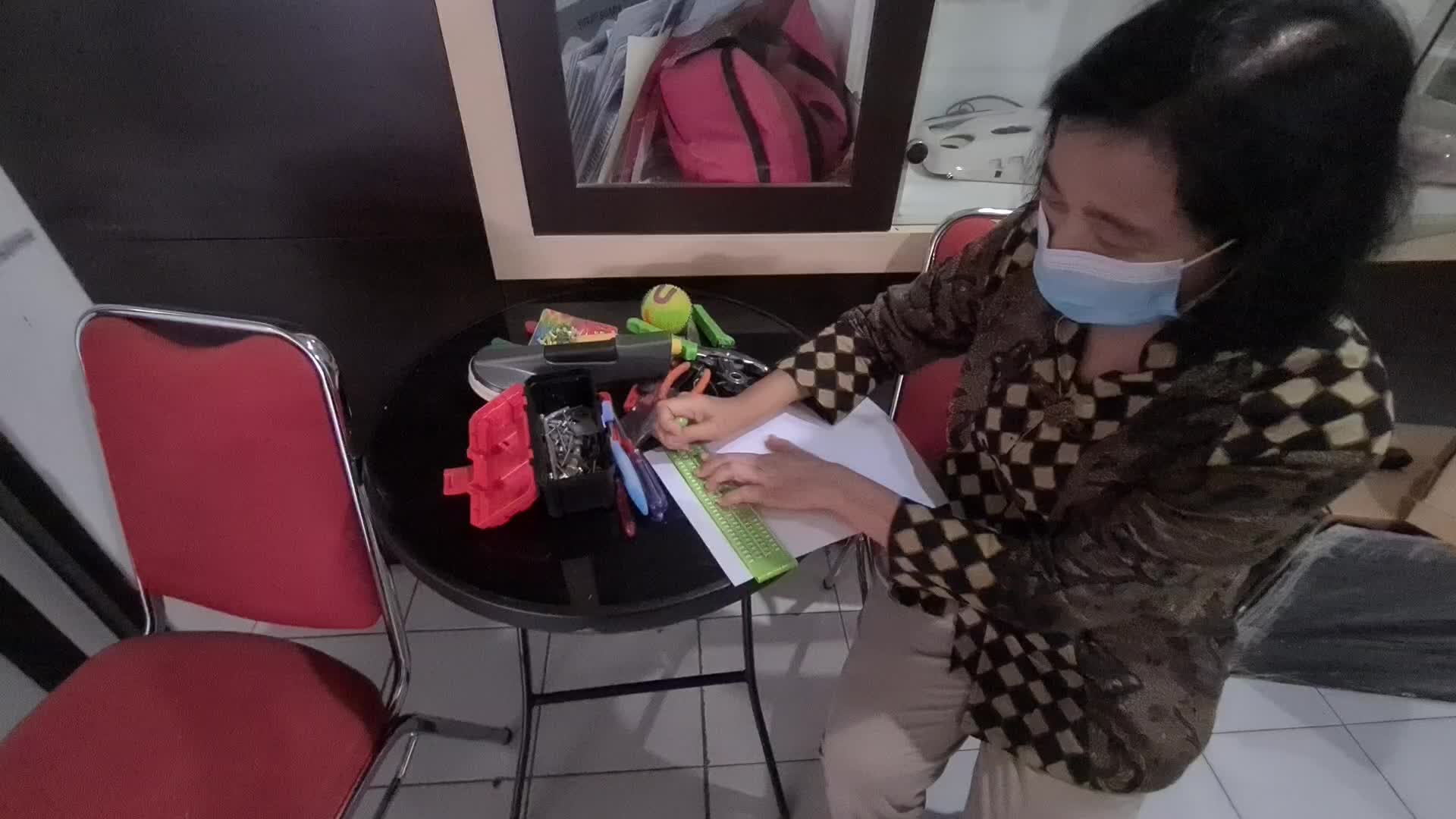 Making Braille and Audio for the Blind in Indonesia during the pandemic
