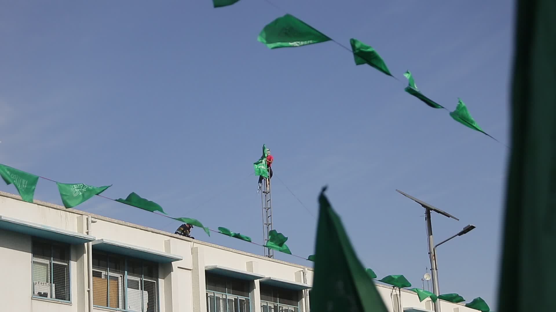 Rally marking the 34th anniversary of the founding of Hamas